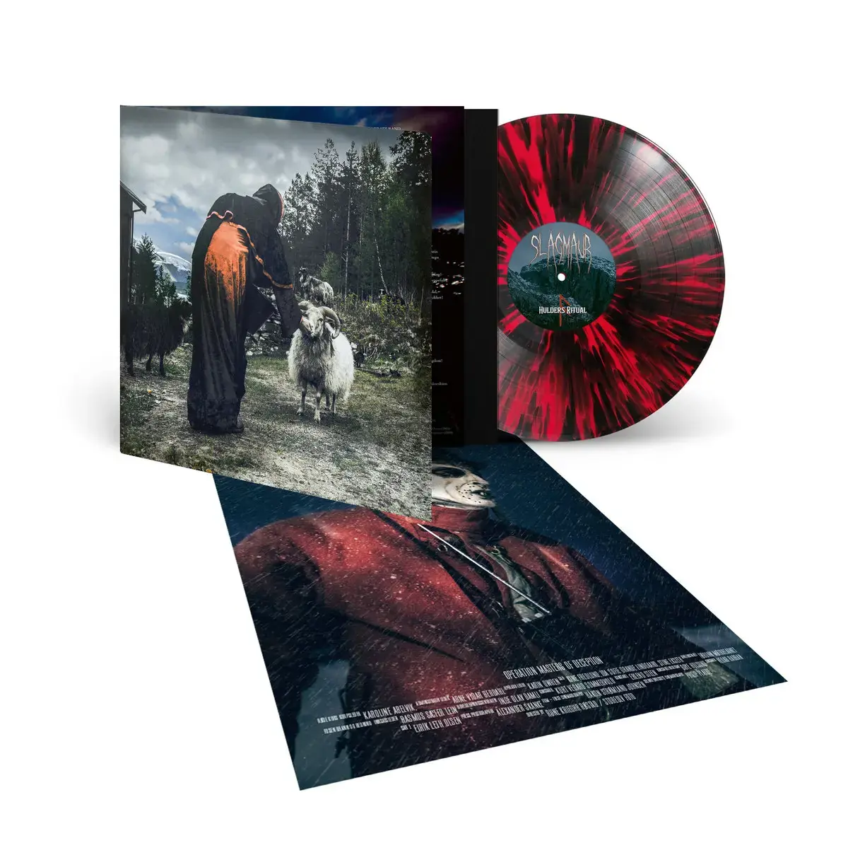 SLAGMAUR - Hulders Ritual · RED/BLACK SPLATTER LP · Picture 2 SLAGMAUR - Hulders Ritual · RED/BLACK SPLATTER LP (Black Metal Vinyl) · Picture 2