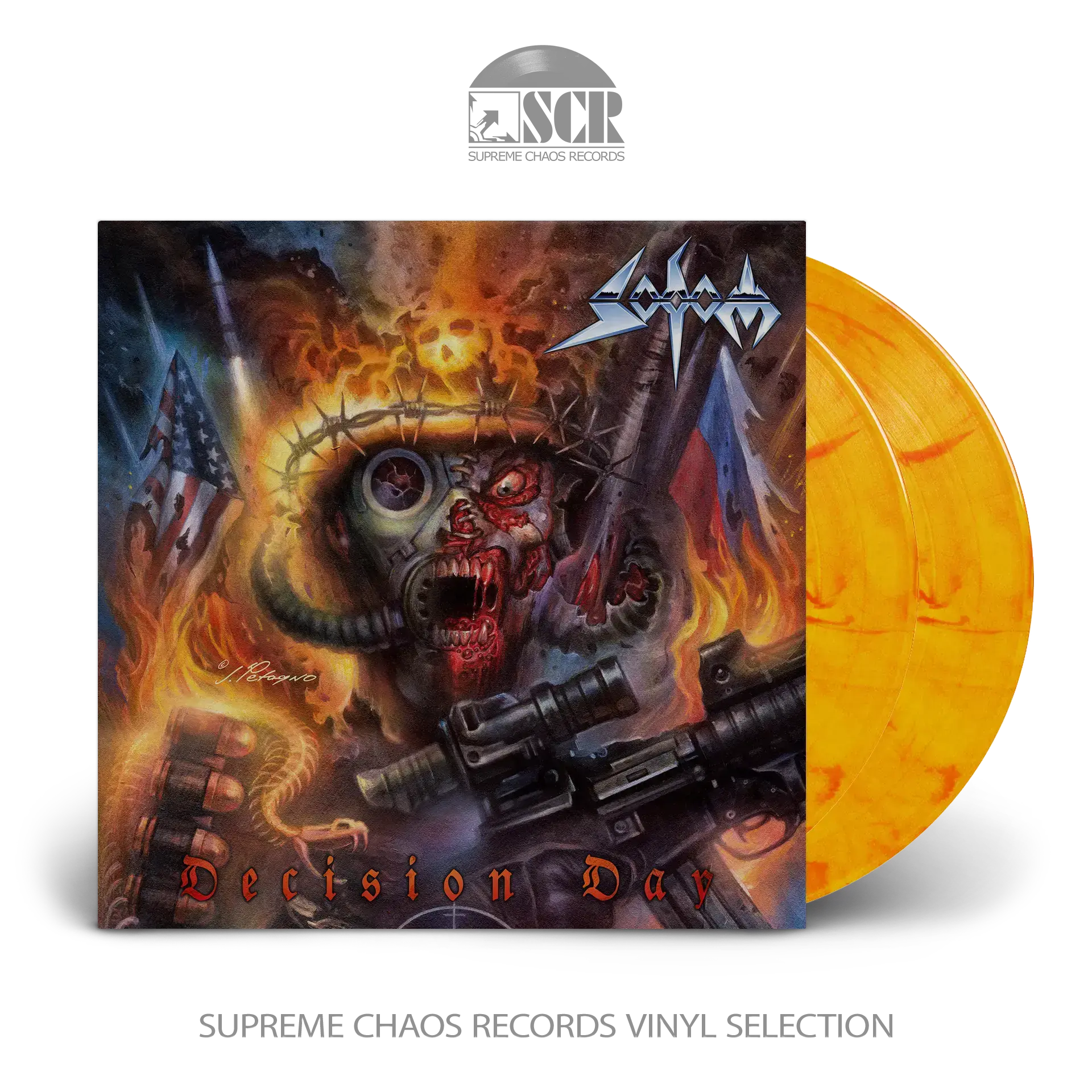 SODOM · Decision Day | YELLOW/RED MARBLED 2LP SODOM · Decision Day | YELLOW/RED MARBLED 2LP (Thrash Metal Vinyl)