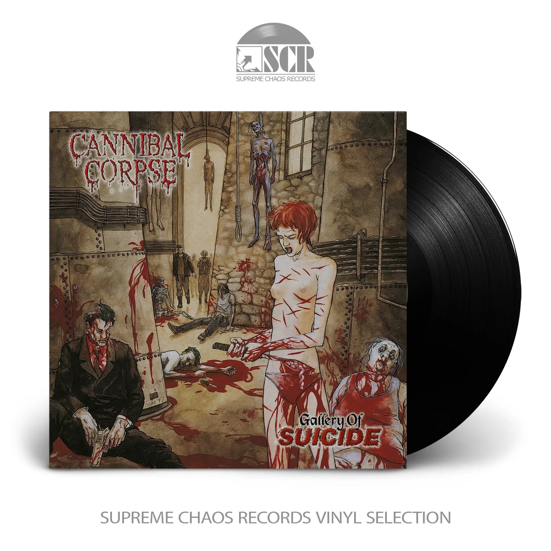 CANNIBAL CORPSE · Gallery Of Suicide | BLACK LP CANNIBAL CORPSE · Gallery Of Suicide | BLACK LP (Death Metal Vinyl)