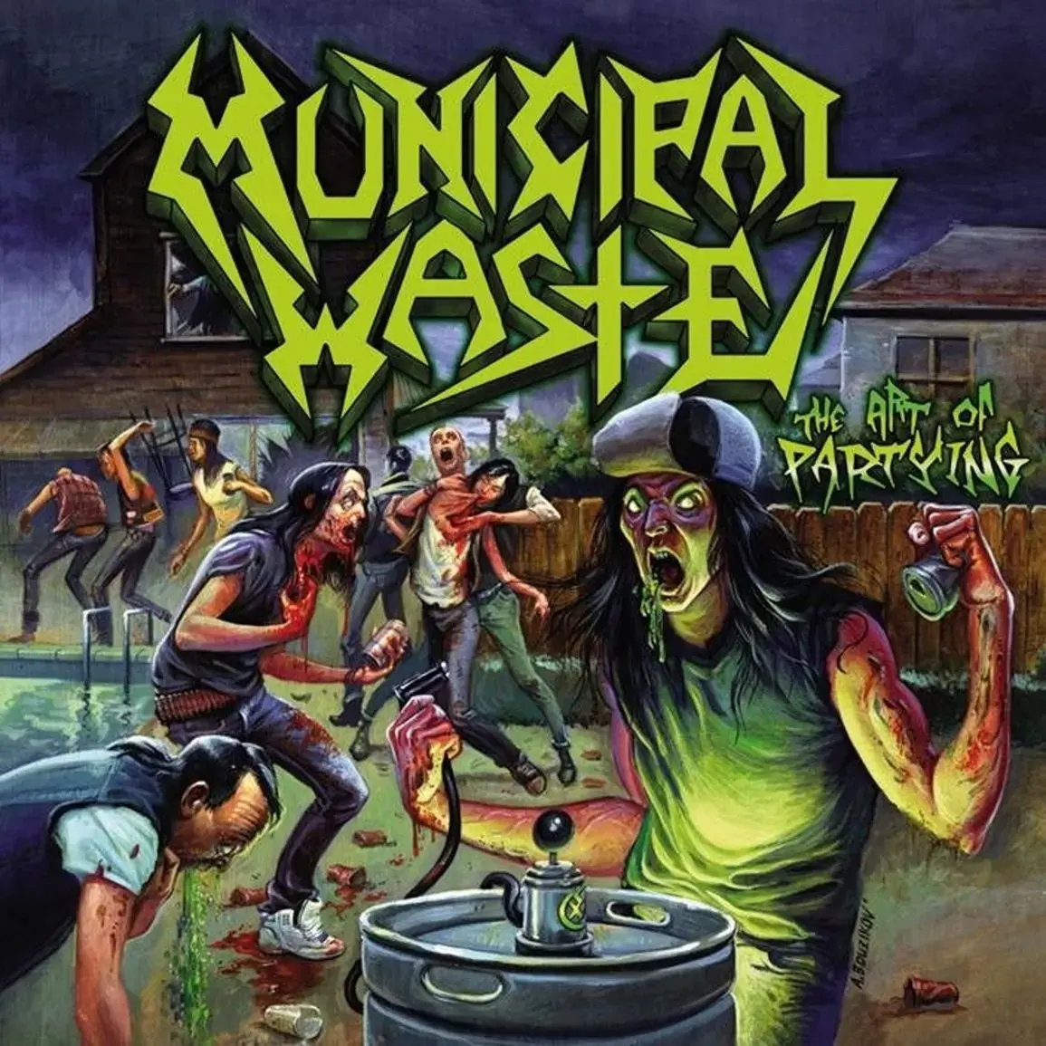 MUNICIPAL WASTE · The Art Of Partying | BLACK LP (Thrash Metal Vinyl) · Picture 1