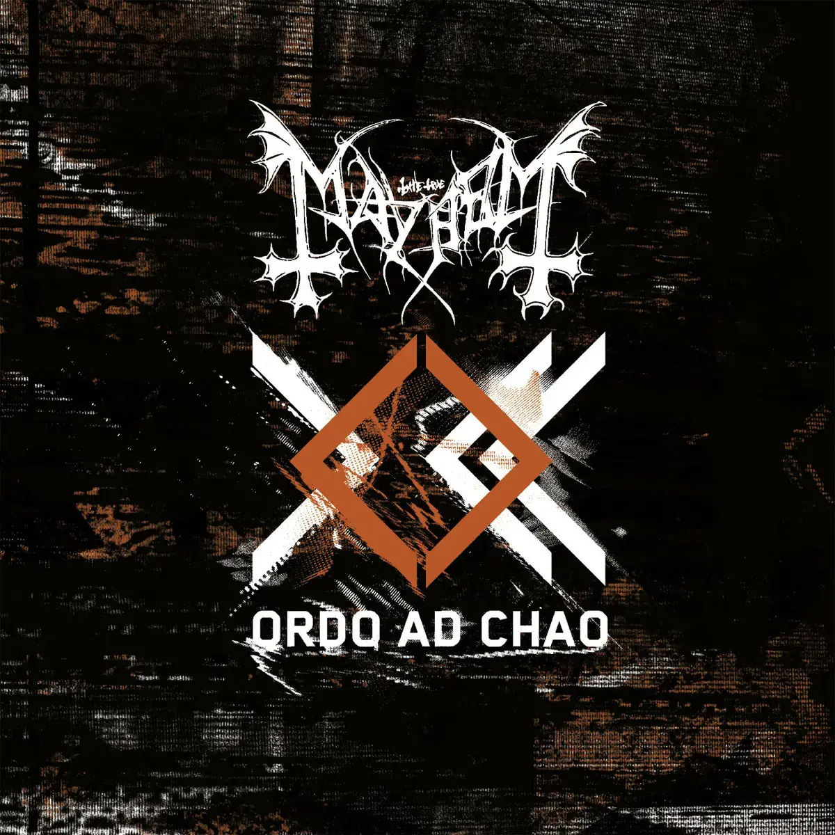 MAYHEM - Ordo Ad Chao · GOLD/ORANGE/BLACK LP (Black Metal Vinyl) · Picture 1