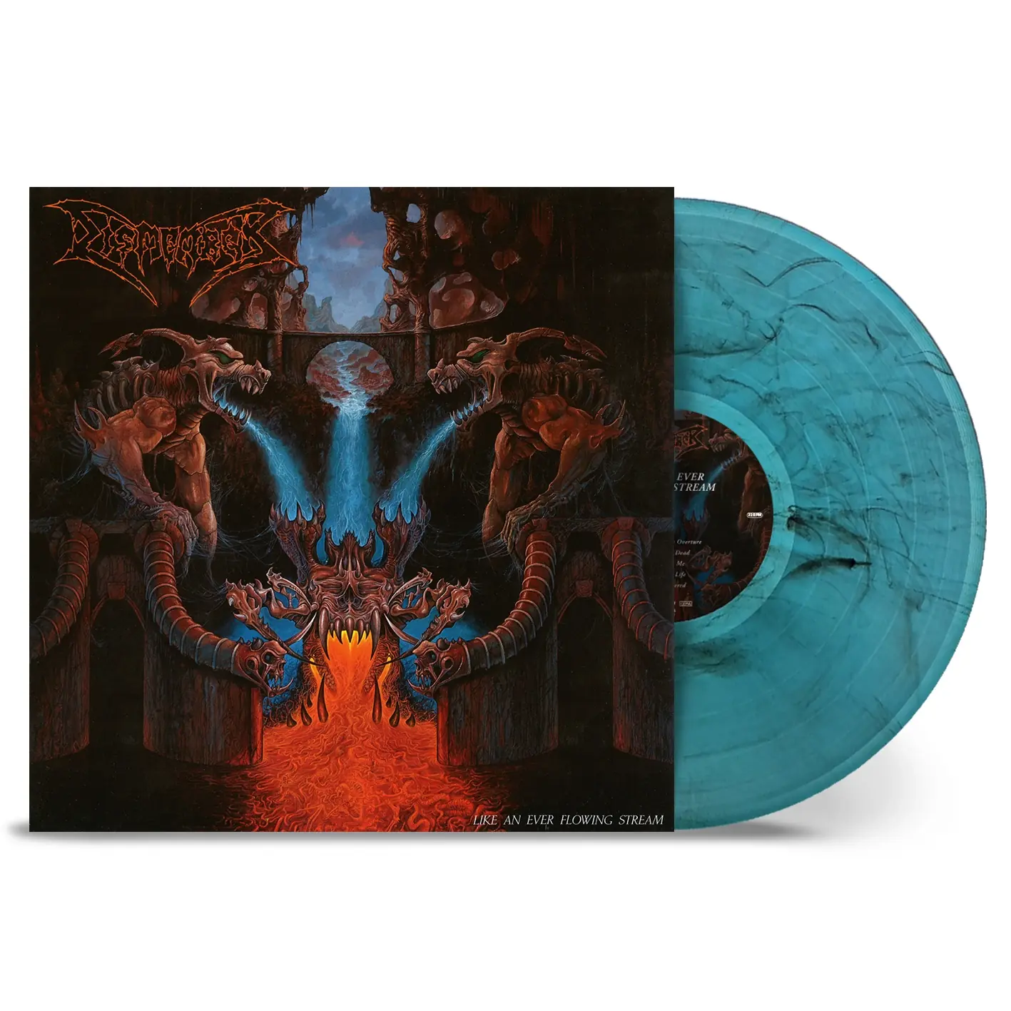 DISMEMBER - Like An Ever Flowing Stream · CYAN/BLACK MARBLED LP
