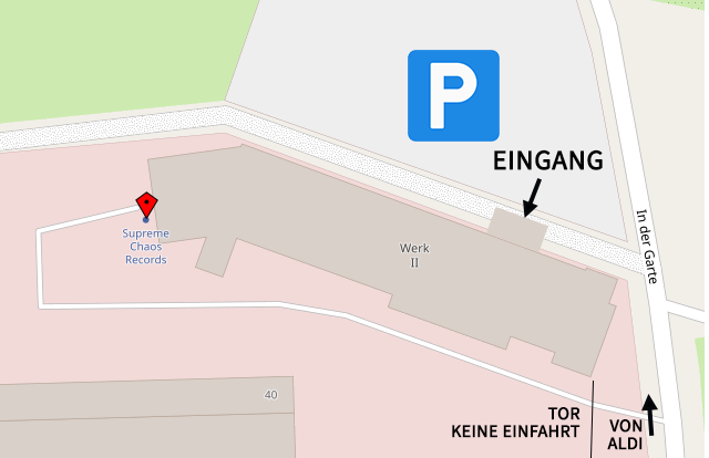 Parking and entrance