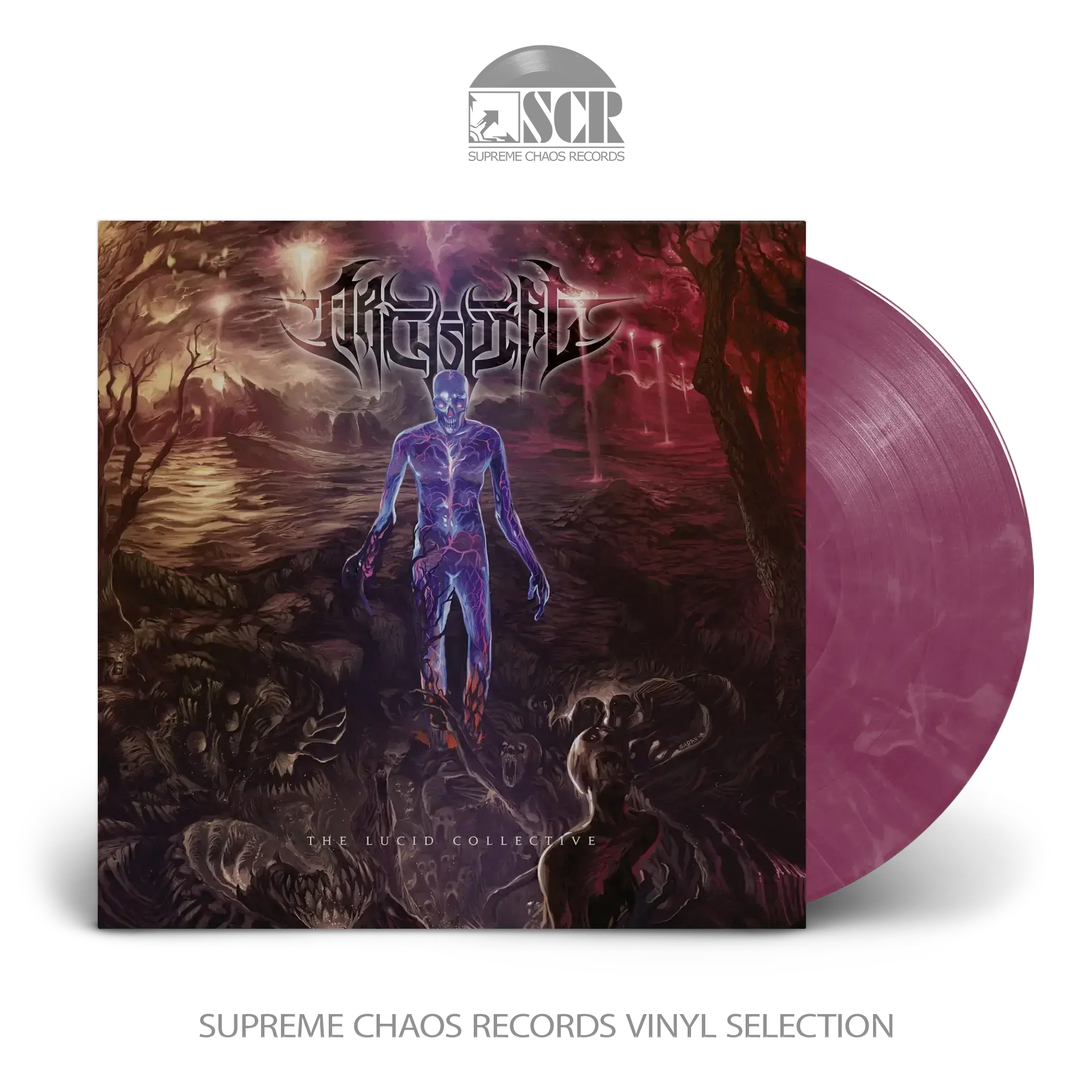 ARCHSPIRE · The Lucid Collective | PINK/PURPLE/WHITE MARBLED LP (Death Metal/Progressive Metal Vinyl)