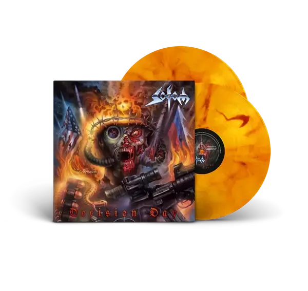 SODOM - Decision Day · YELLOW/RED MARBLED DLP