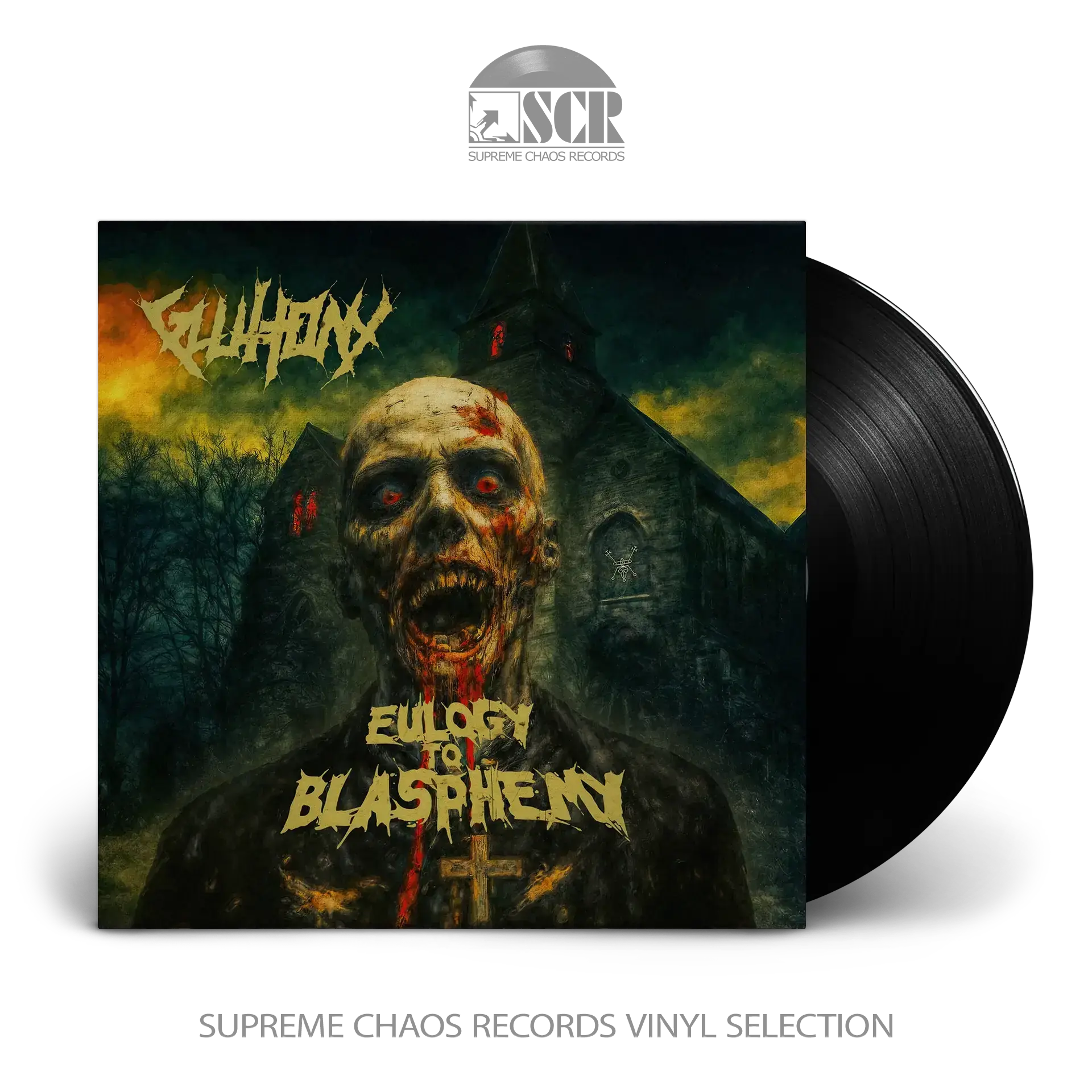 GLUTTONY · Eulogy To Blasphemy | BLACK LP (Death Metal Vinyl)