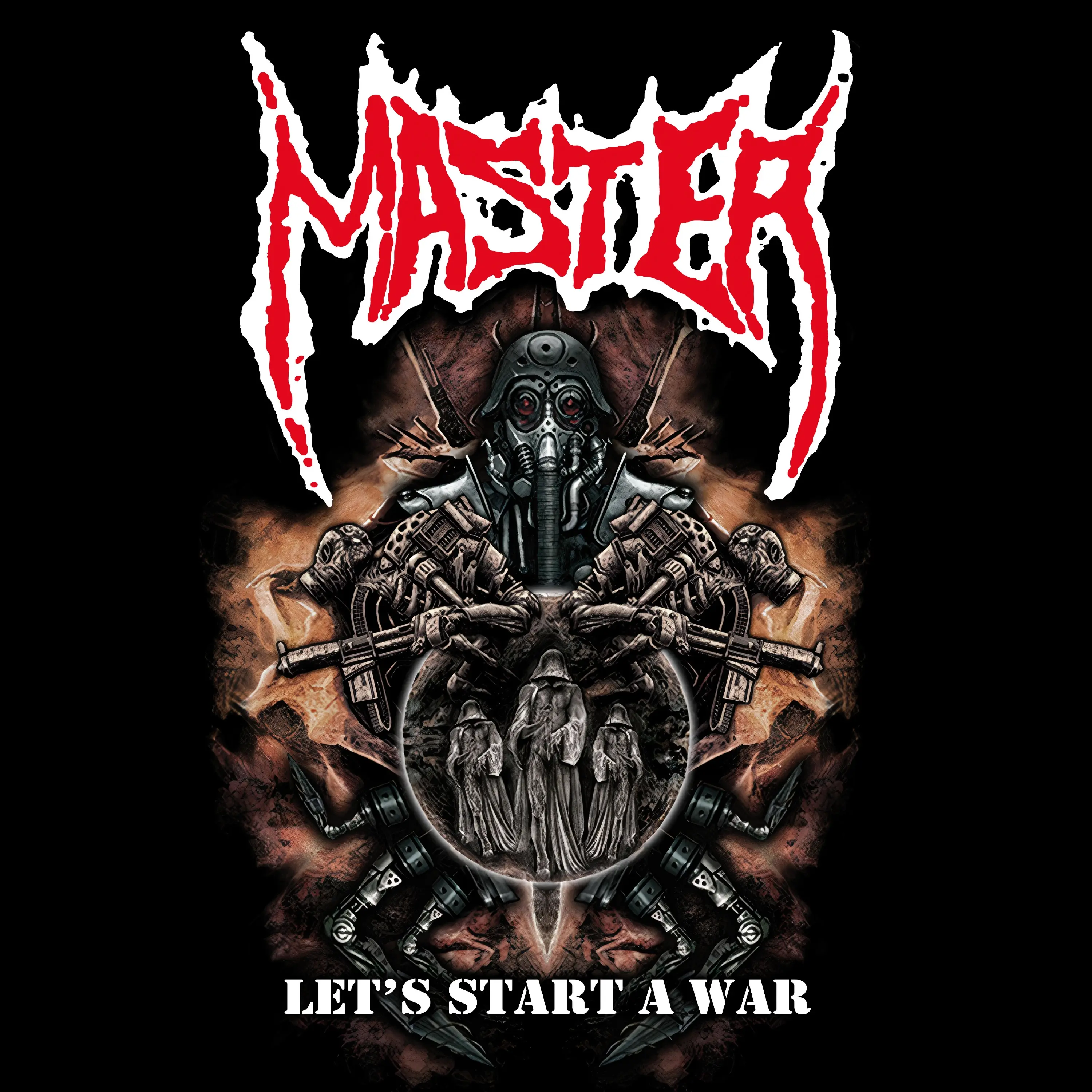 MASTER · Let's Start A War | TRANSPARENT RED LP (Death Metal Vinyl) · Picture 1