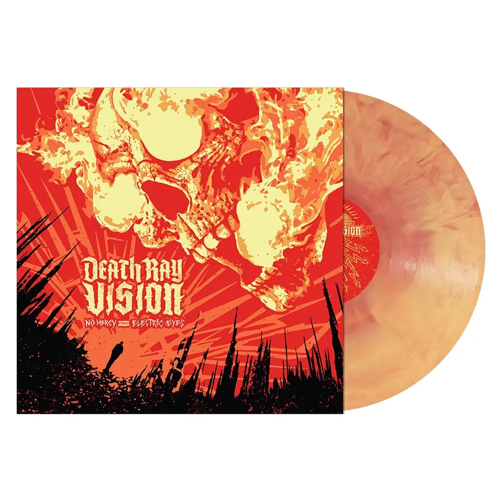 DEATH RAY VISION · No Mercy From Electric Eyes | RED/YELLOW MARBLED LP (Hardcore Vinyl)