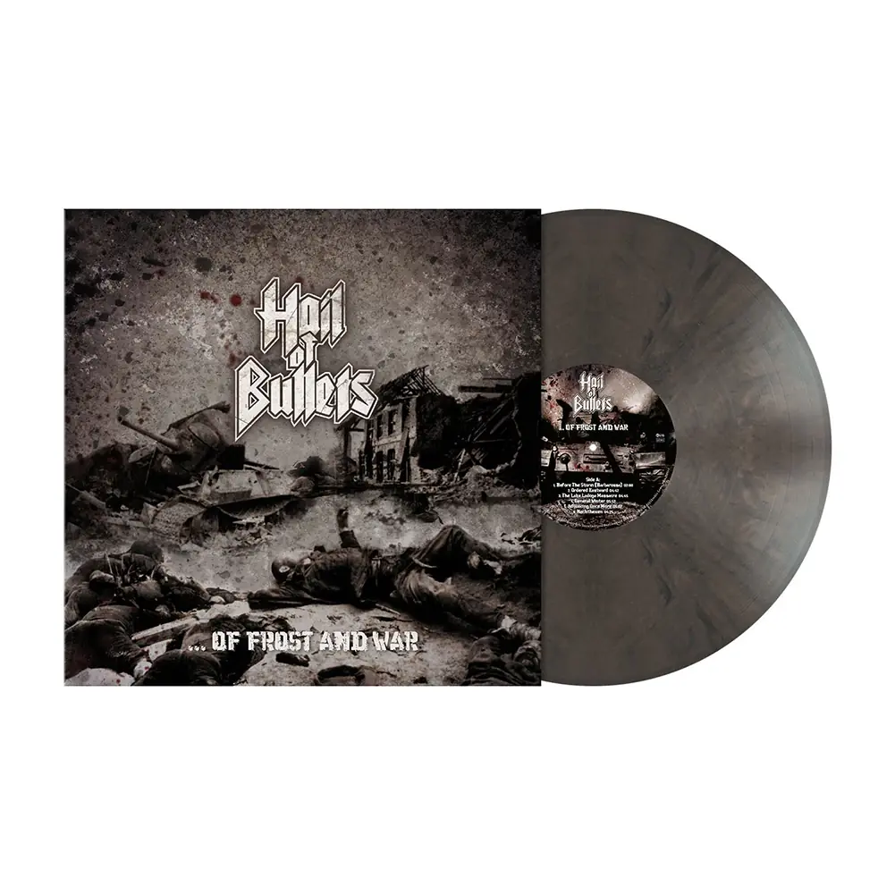 HAIL OF BULLETS - ...Of Frost And War (15th Anniversary Re-Issue) · TANK GREY/BROWN MARBLED LP HAIL OF BULLETS - ...Of Frost And War (15th Anniversary Re-Issue) · TANK GREY/BROWN MARBLED LP (Death Metal Vinyl)