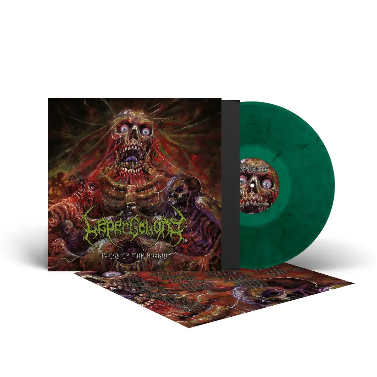 LEPER COLONY · Those Of The Morbid | CLEAR/GREEN/BLACK LP (Death Metal Vinyl) · Picture 2