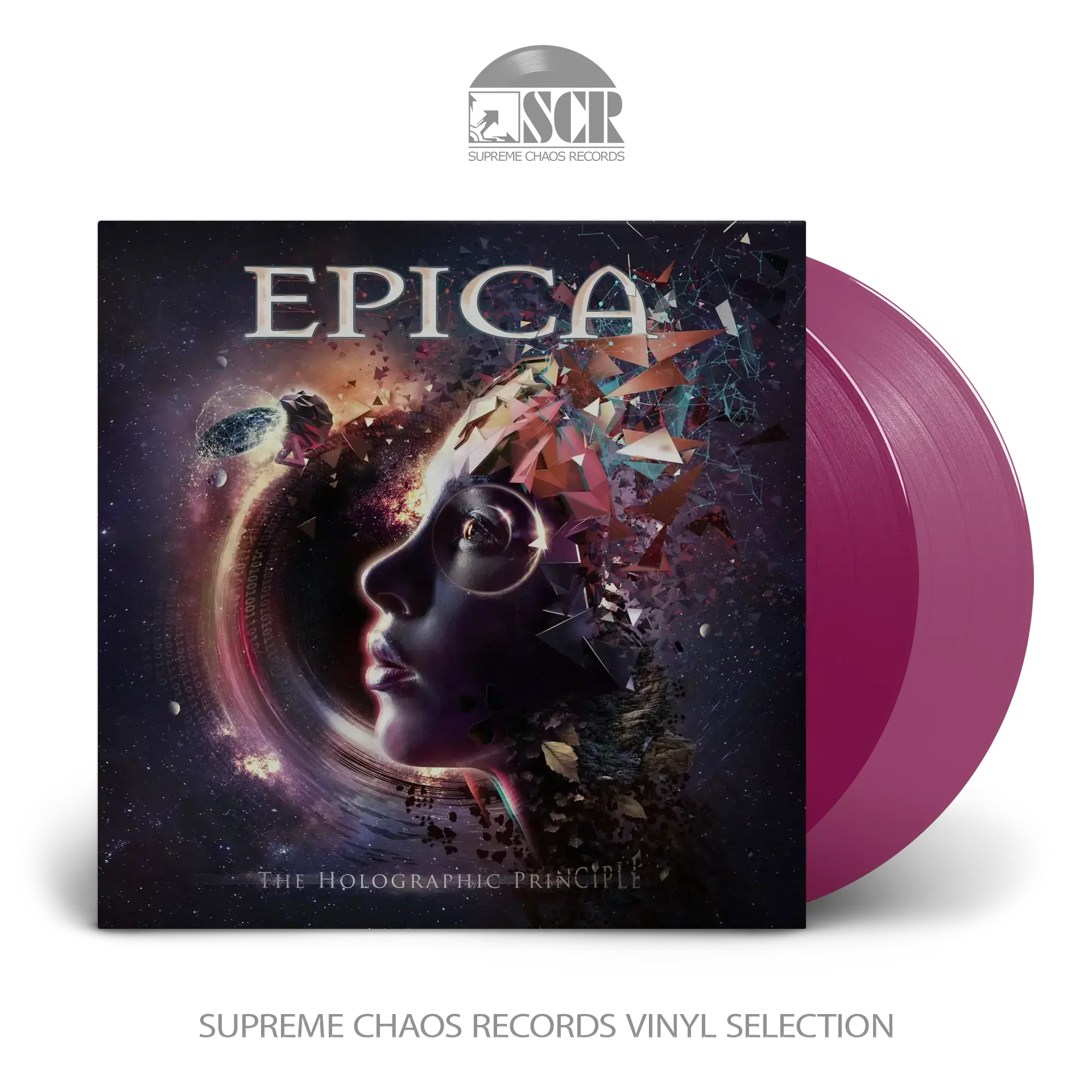 EPICA - The Holographic Principle · TRANSPARENT MAGENTA 2LP EPICA - The Holographic Principle · TRANSPARENT MAGENTA 2LP (Heavy Metal Vinyl)