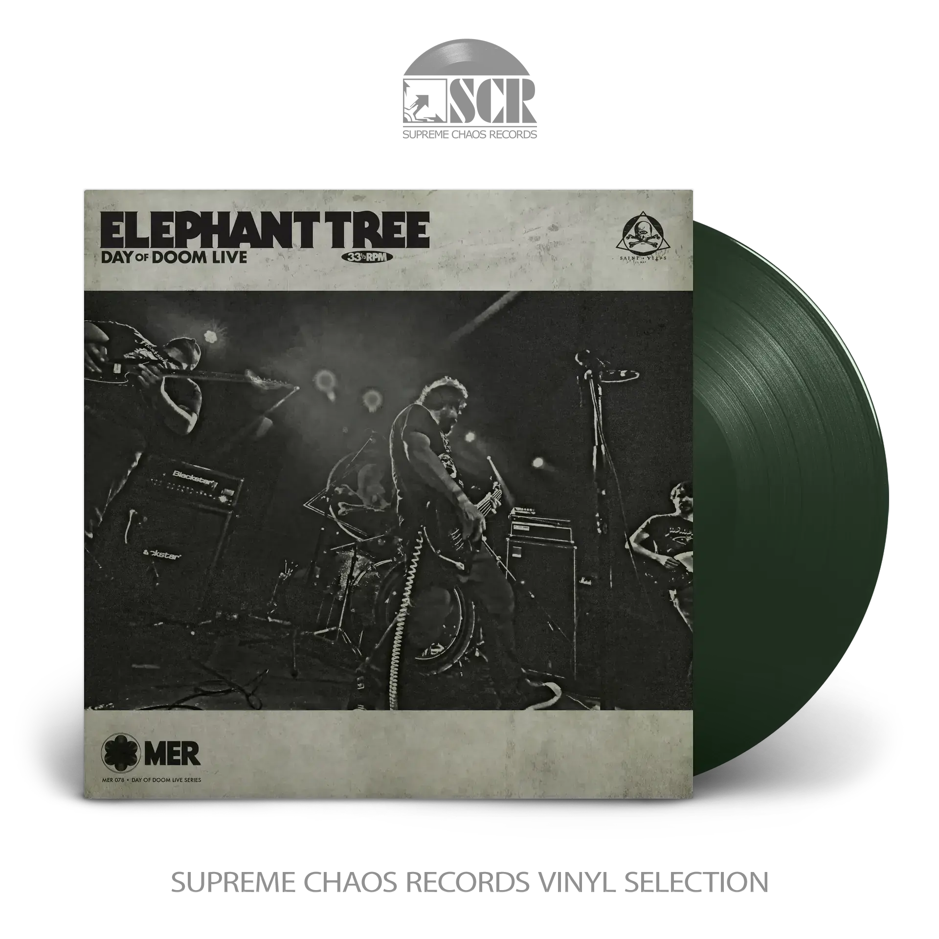 ELEPHANT TREE · Day Of Doom Live | DARK GREEN LP ELEPHANT TREE · Day Of Doom Live | DARK GREEN LP (Stoner/Doom/Sludge Vinyl)