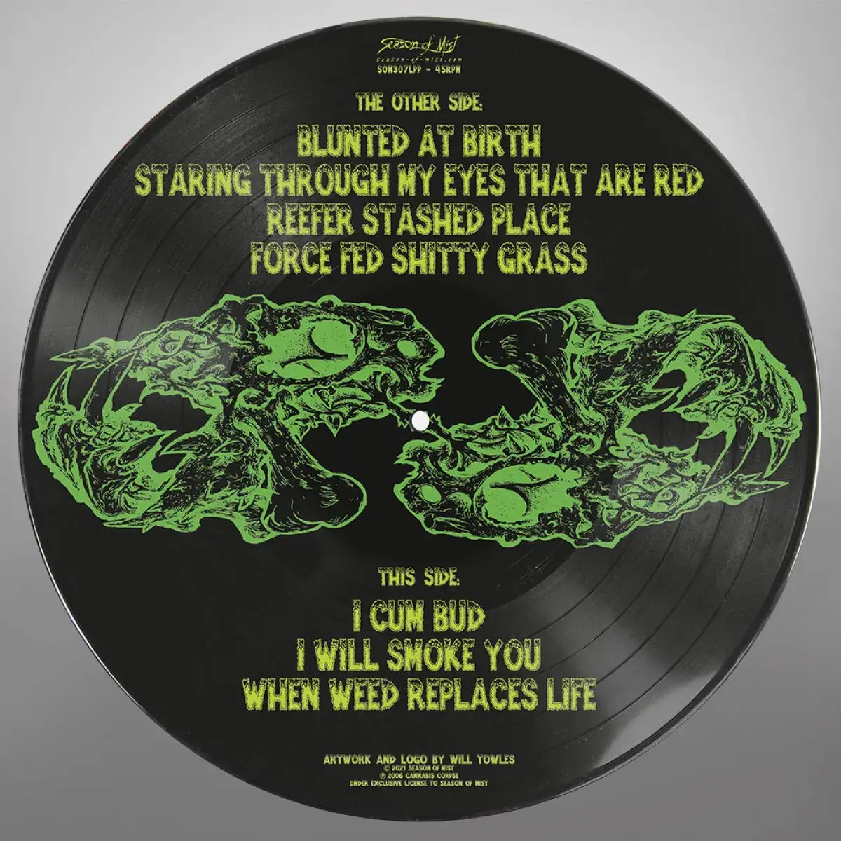 CANNABIS CORPSE · Blunted At Birth | PICTURE LP (Death Metal Vinyl) · Picture 2