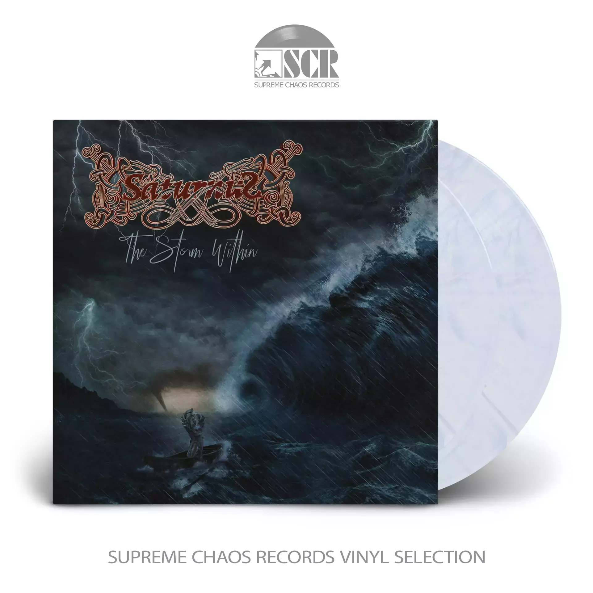 SATURNUS · The Storm Within | WHITE/BLUE 2LP (Doom Metal/Death Metal Vinyl)