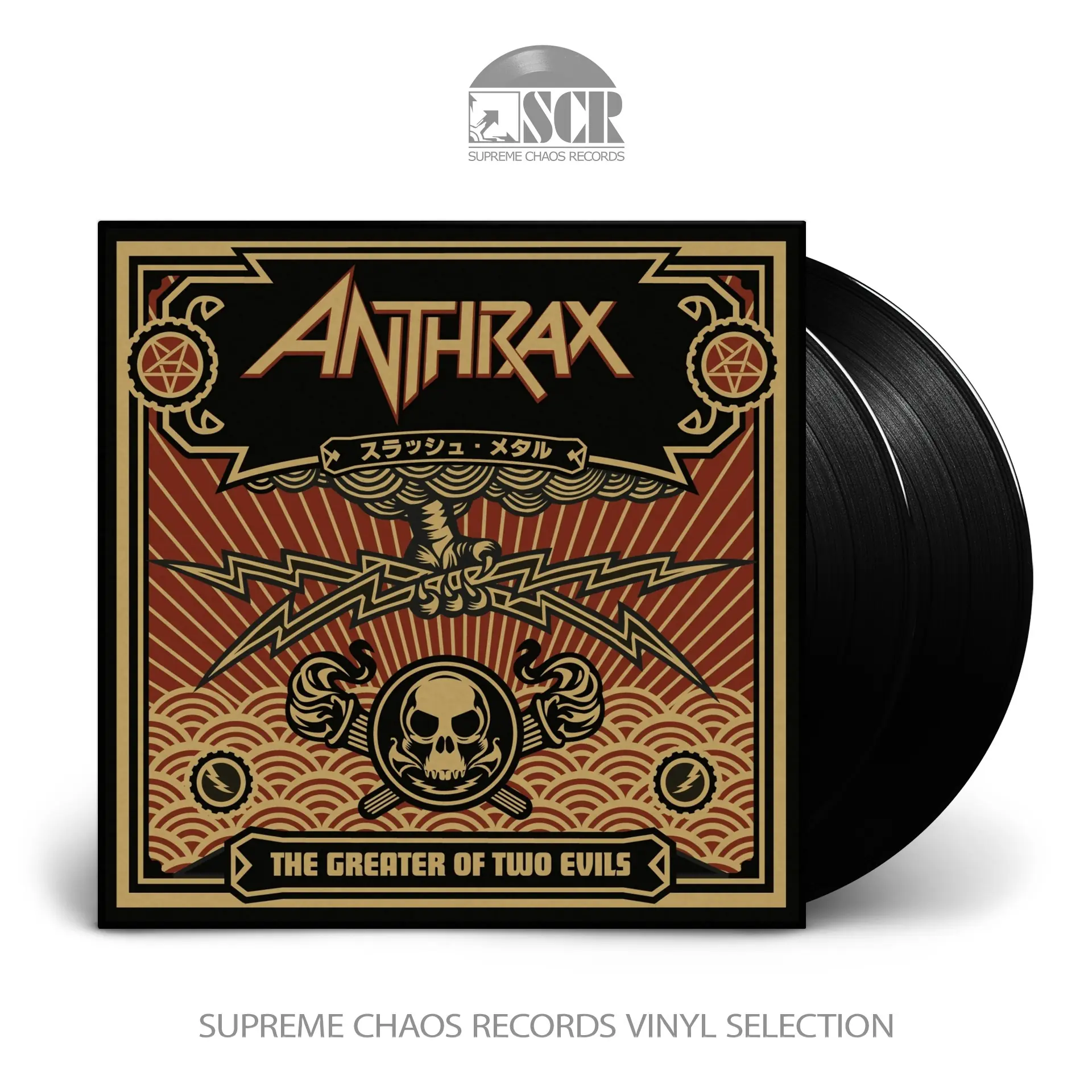 ANTHRAX - The Greater Of Two Evils · BLACK DLP ANTHRAX - The Greater Of Two Evils · BLACK DLP (Thrash Metal Vinyl)