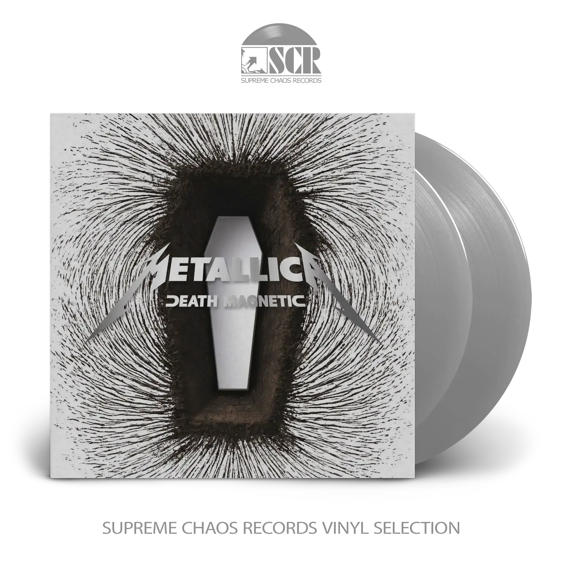 METALLICA · Death Magnetic | MAGNETIC SILVER 2LP (Thrash Metal Vinyl)
