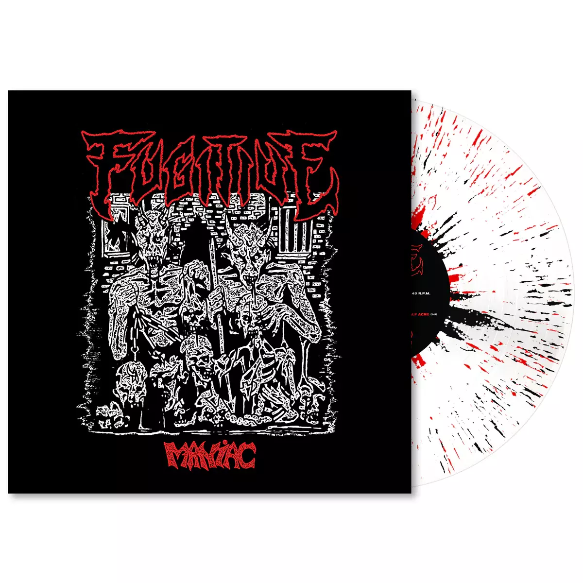 FUGITIVE - Maniac [ULTRA CLEAR/RED/BLACK SPLATTER LP]