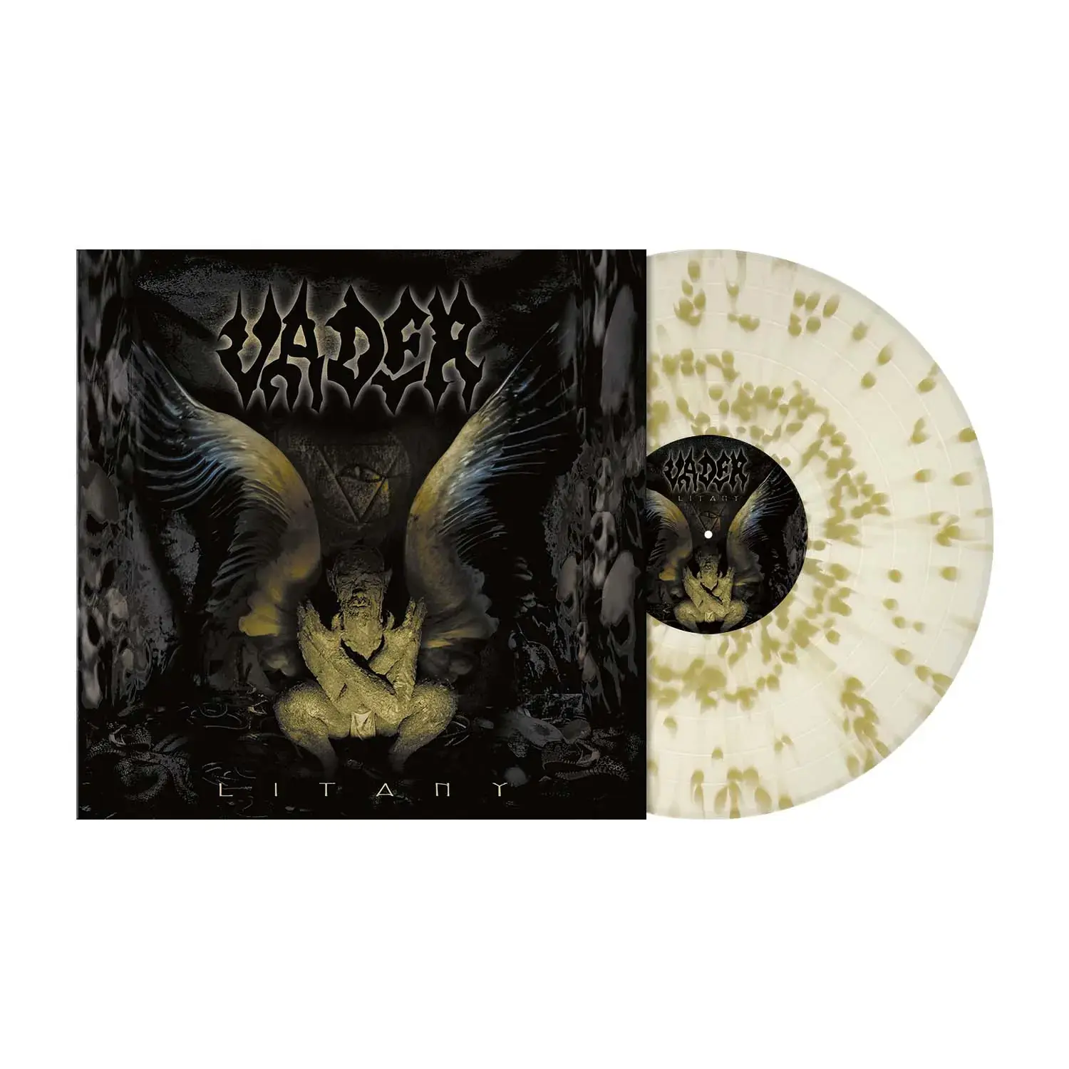 VADER - Litany · CLEAR/GOLD SPLATTER LP (Death Metal Vinyl)