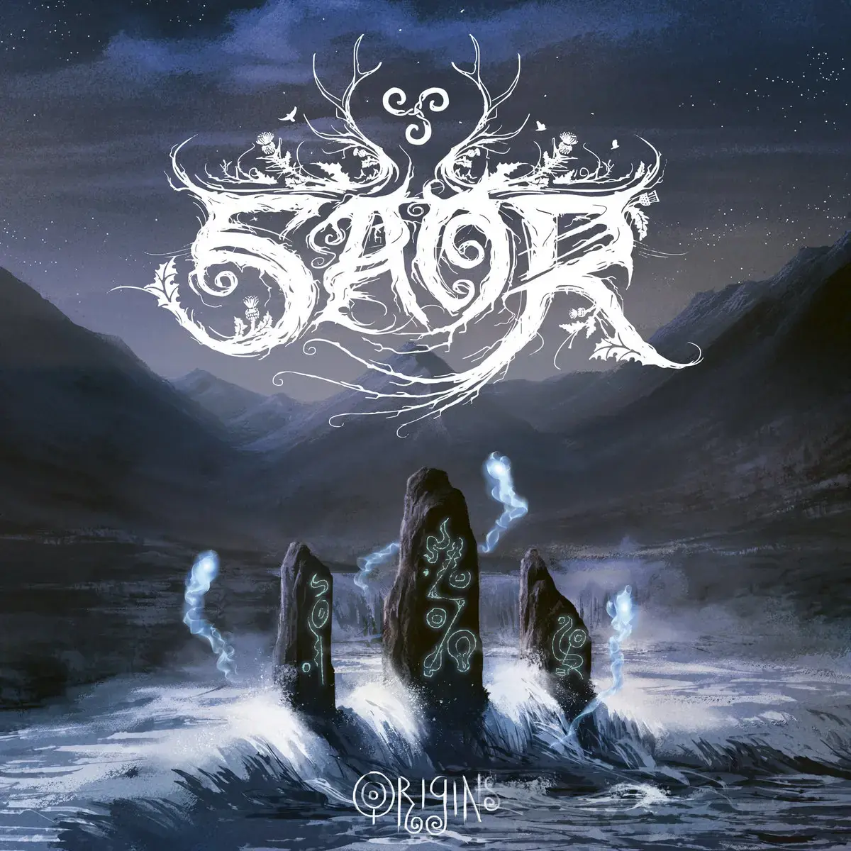 SAOR · Origins | TRANSPARENT BLUE LP (Black Metal Vinyl) · Picture 1