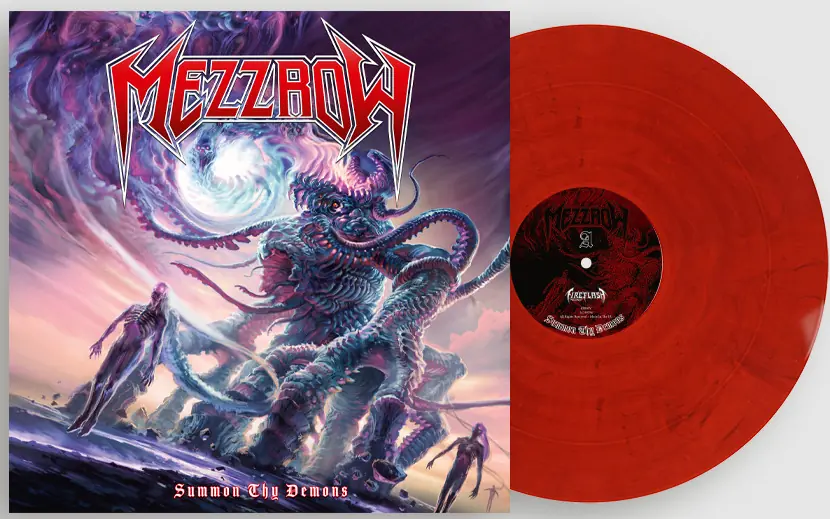 MEZZROW · Summon Thy Demons | RED/BLUEMARBLED LP (Thrash Metal Vinyl)