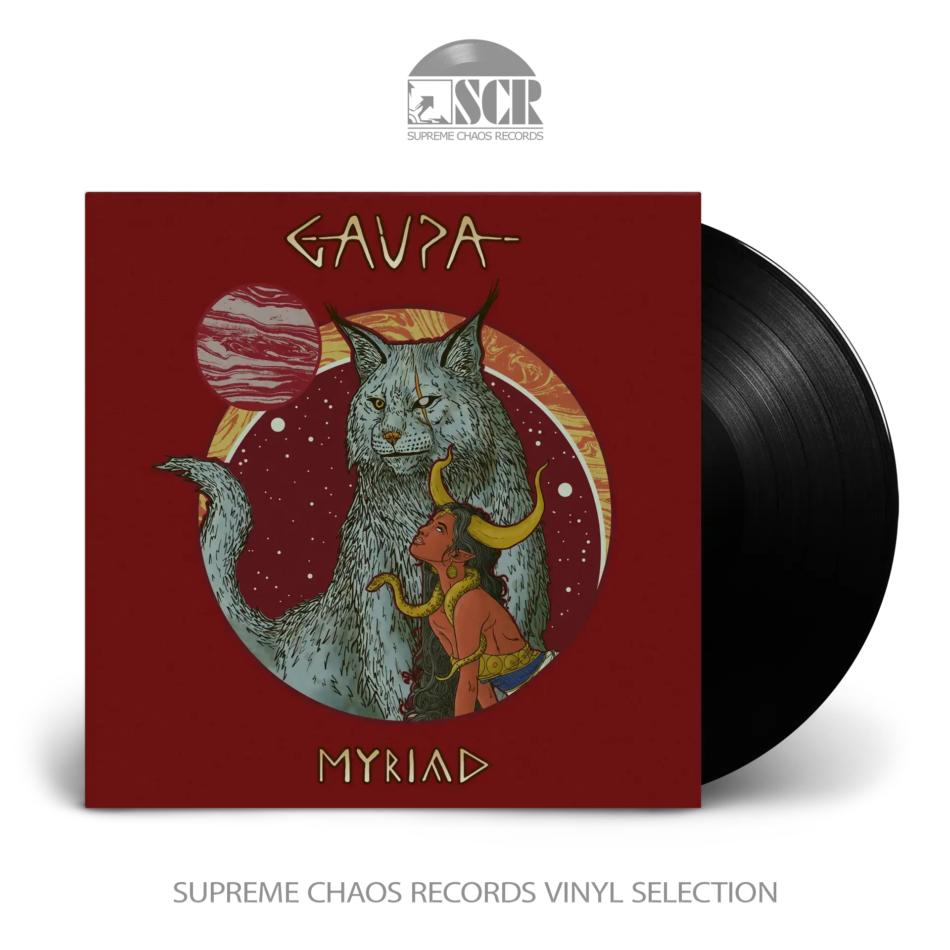 GAUPA · Myriad | BLACK LP (Stoner Rock Vinyl)