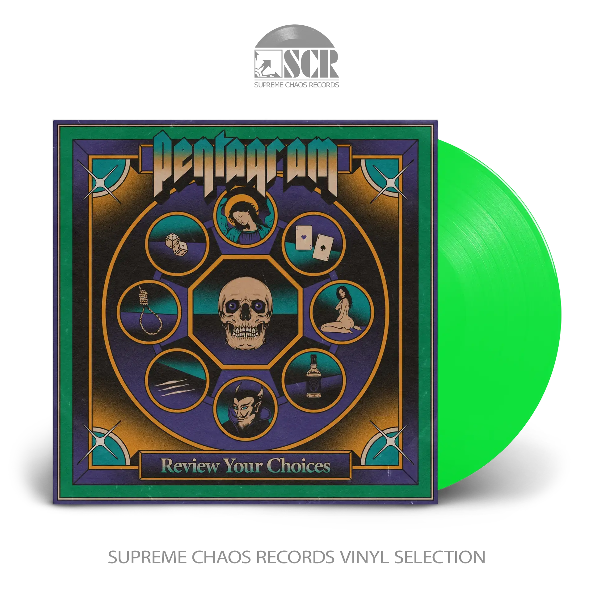 PENTAGRAM - Review Your Choices (Re-Release 2024) · NEON GREEN LP (Doom Metal Vinyl)