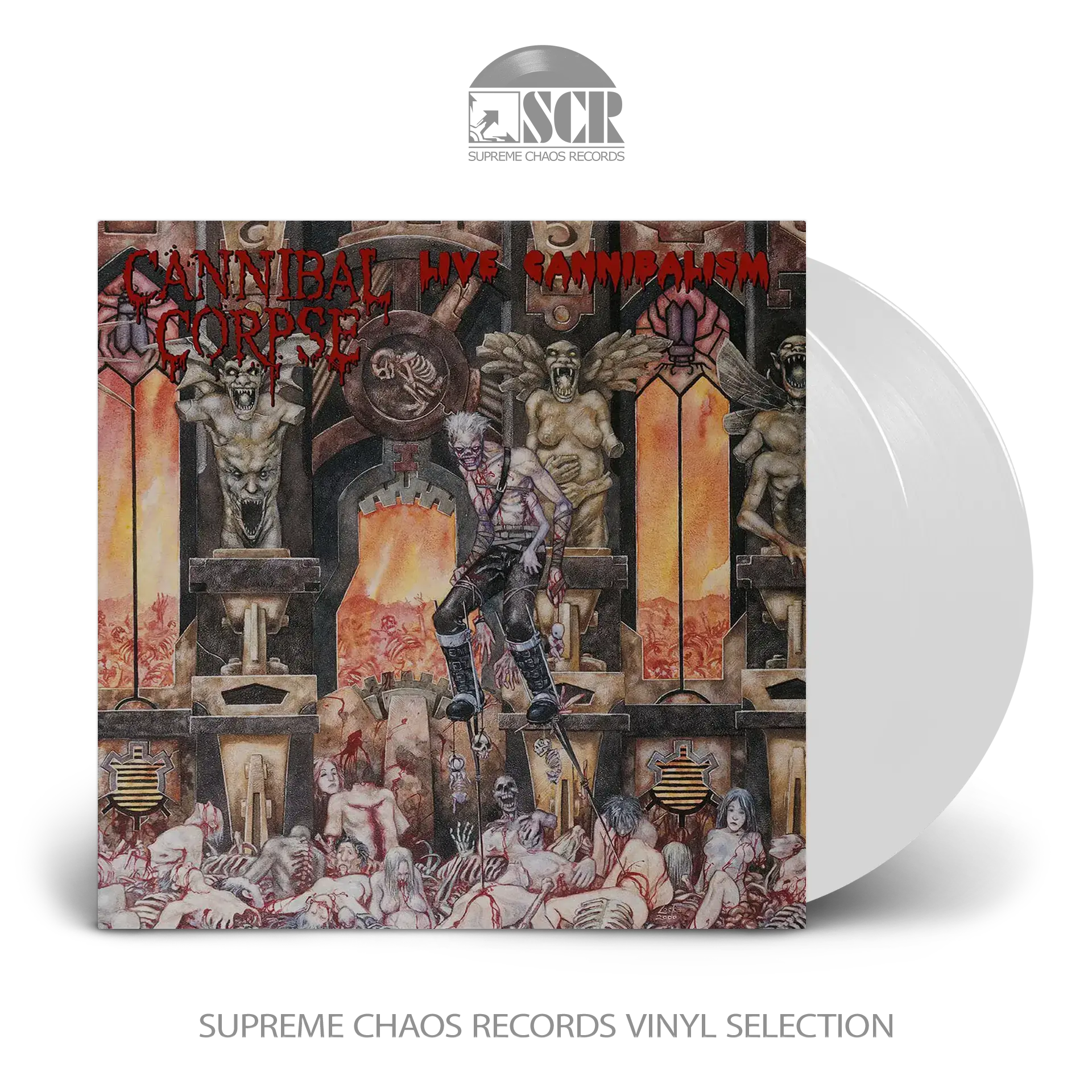 CANNIBAL CORPSE · Live Cannibalism | WHITE 2LP CANNIBAL CORPSE · Live Cannibalism | WHITE 2LP (Death Metal Vinyl)