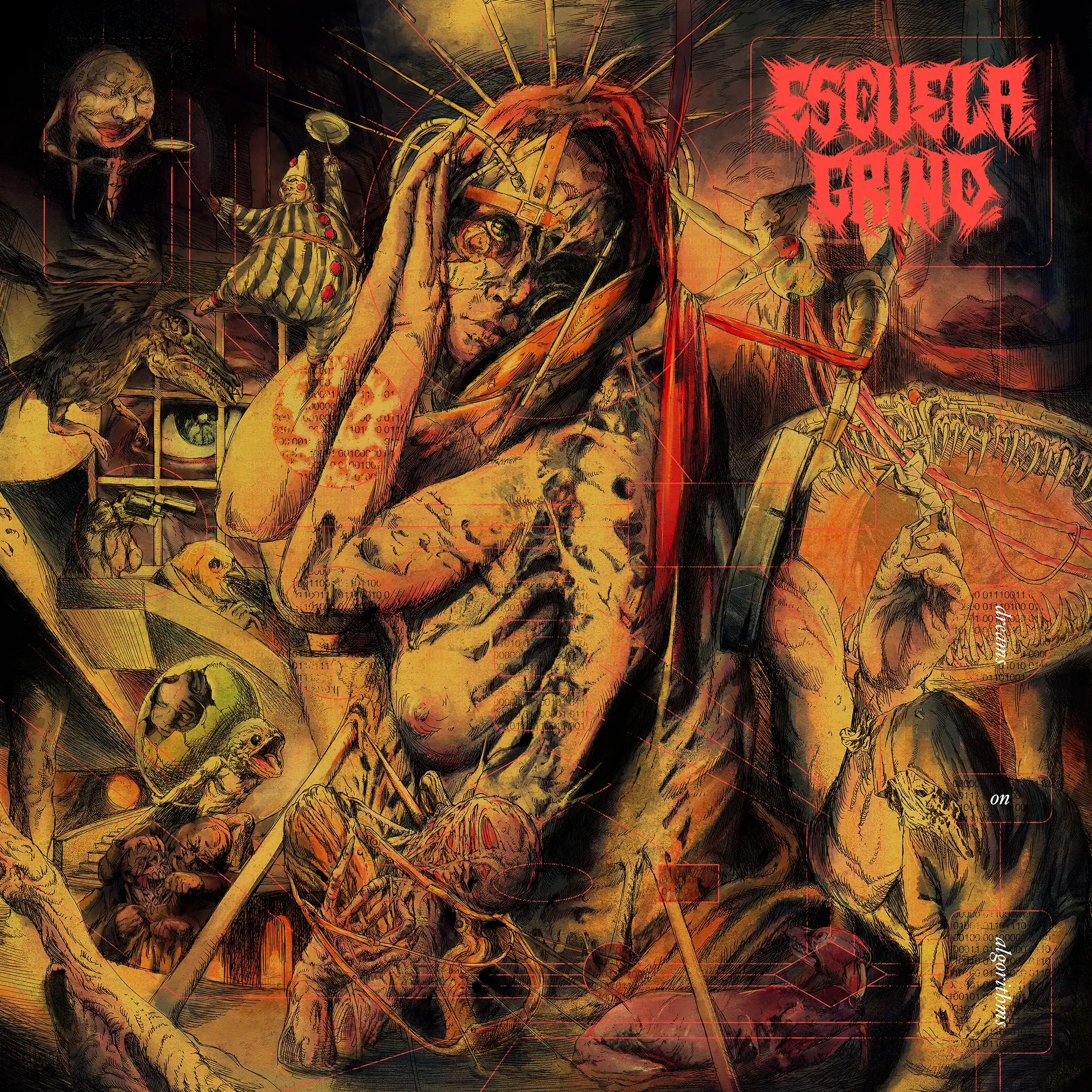 ESCUELA GRIND · Dreams On Algorithms | TRANSPARENT VIOLET LP (Grindcore Vinyl) · Picture 1