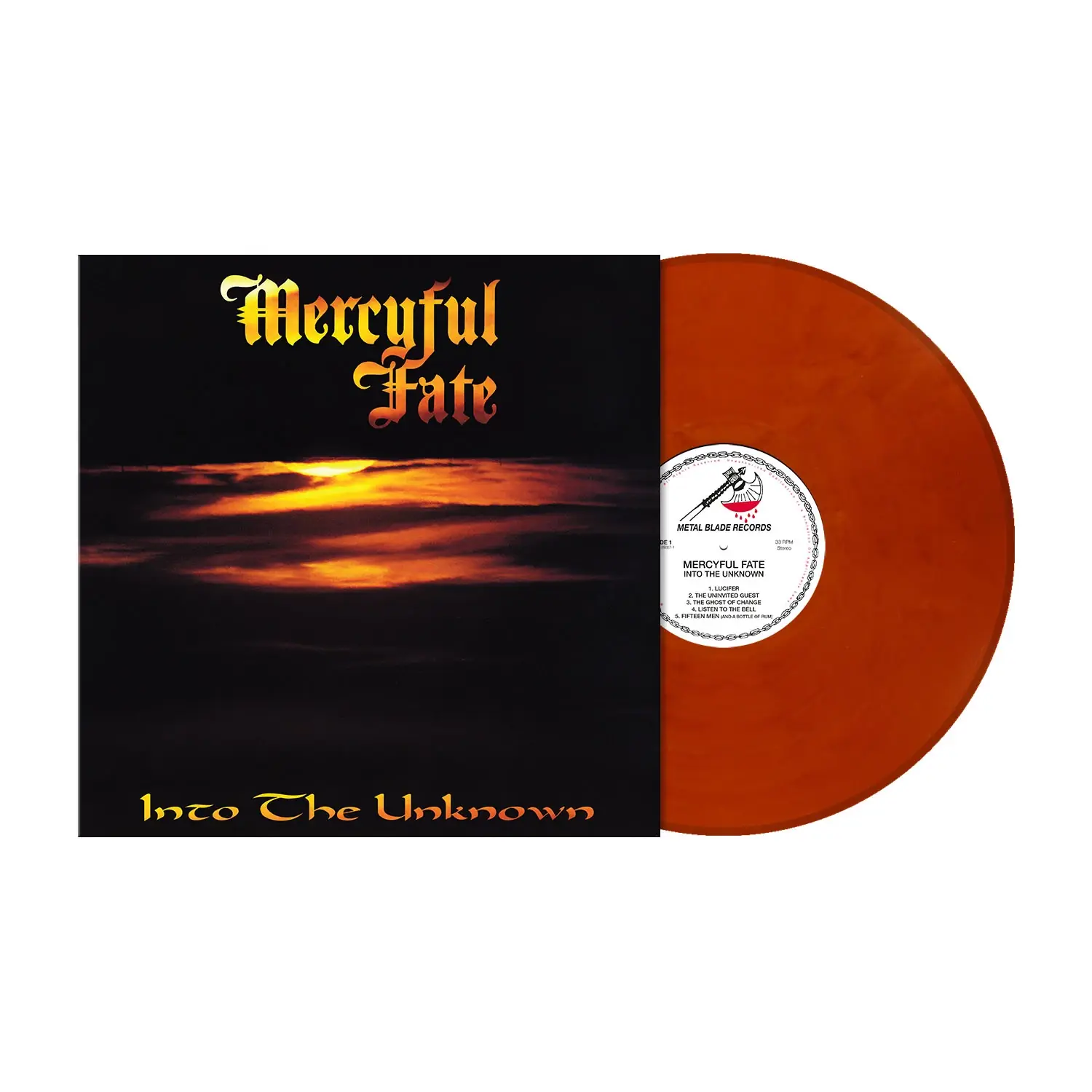 MERCYFUL FATE - Into The Unknown (Re-Issue) · ICED TEA MARBLED LP MERCYFUL FATE - Into The Unknown (Re-Issue) · ICED TEA MARBLED LP (Heavy Metal Vinyl)