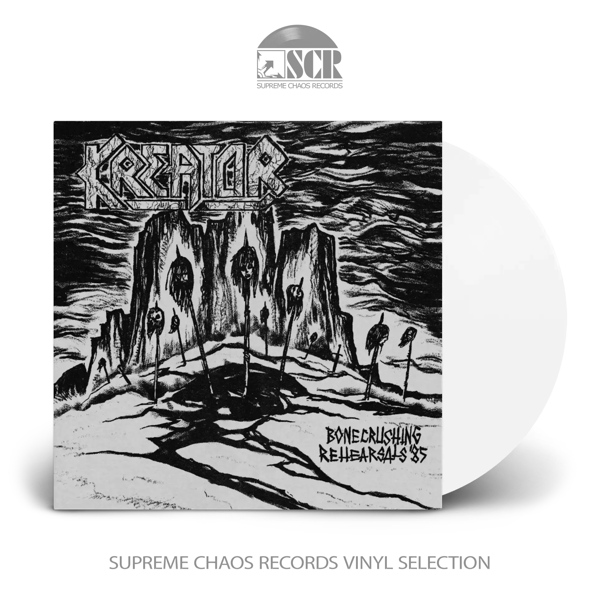 KREATOR - Bonecrushing Rehearsals '85 · WHITE LP KREATOR - Bonecrushing Rehearsals '85 · WHITE LP (Thrash Metal Vinyl)