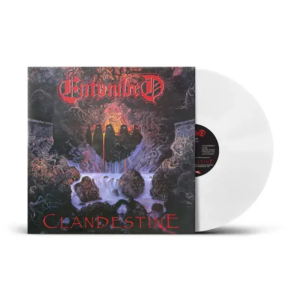 ENTOMBED - Clandestine · WHITE LP (Death Metal Vinyl)