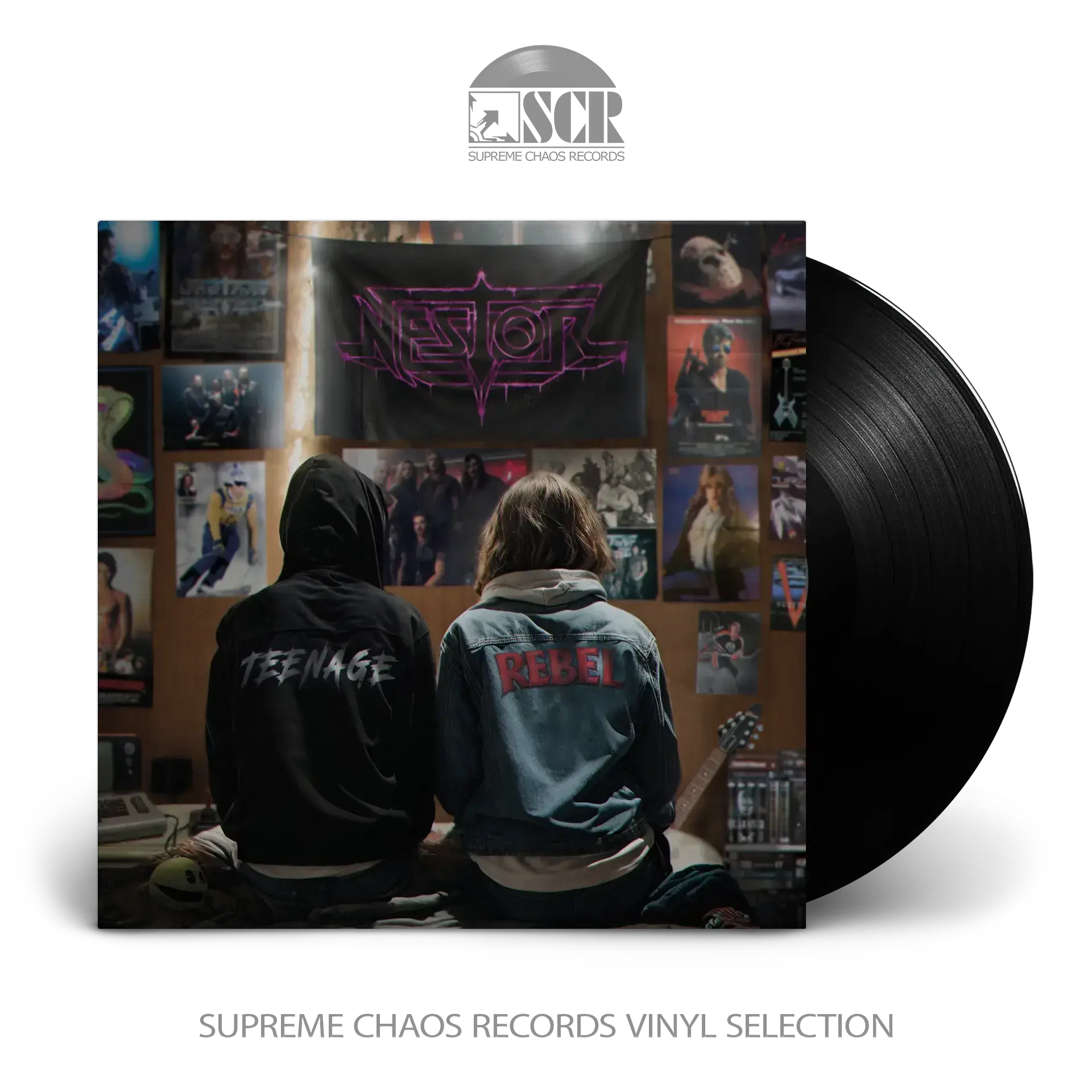 NESTOR · Teenage Rebel | BLACK LP (Hard Rock Vinyl)