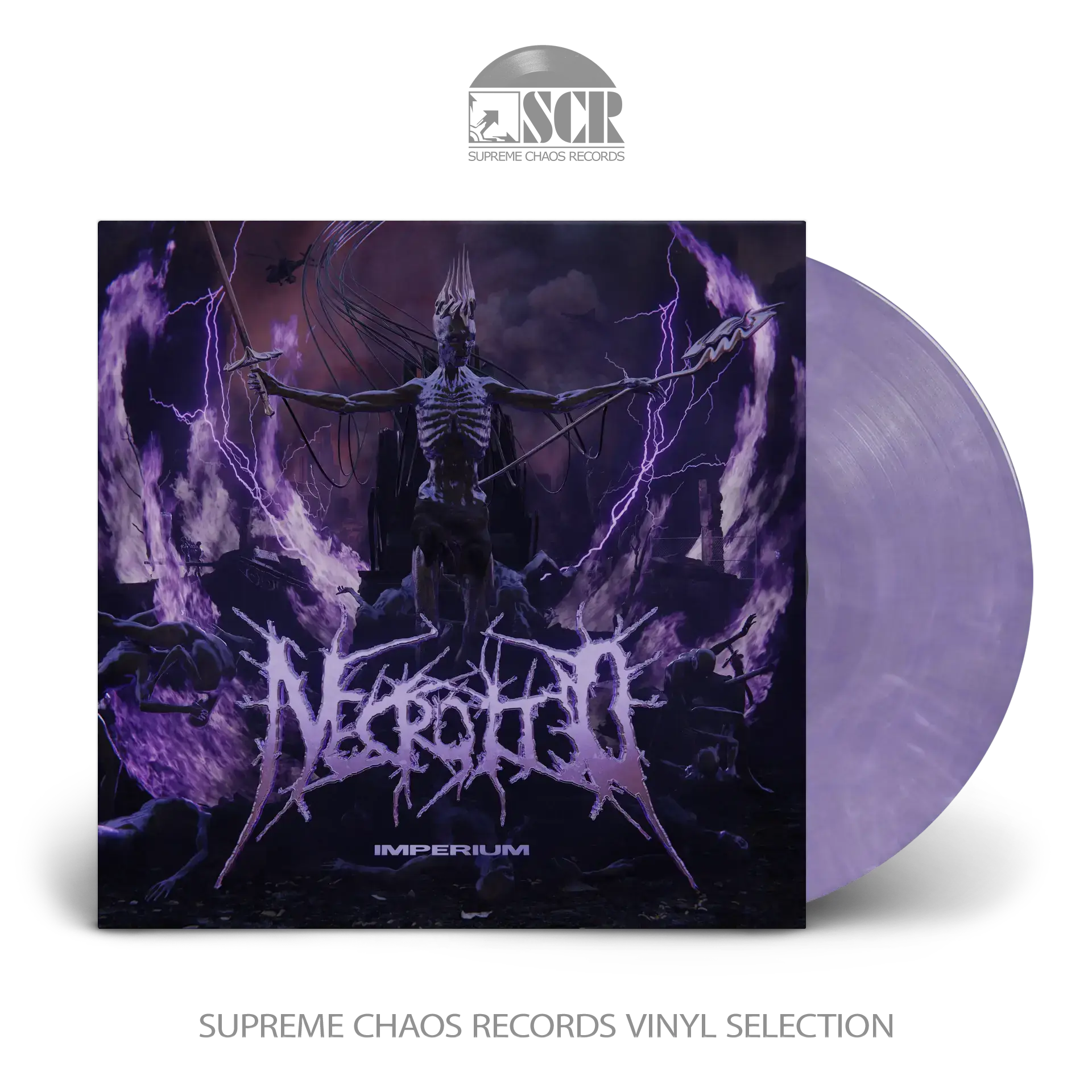 NECROTTED · Imperium | PURPLE/WHITE MARBLED LP (Death Metal Vinyl)