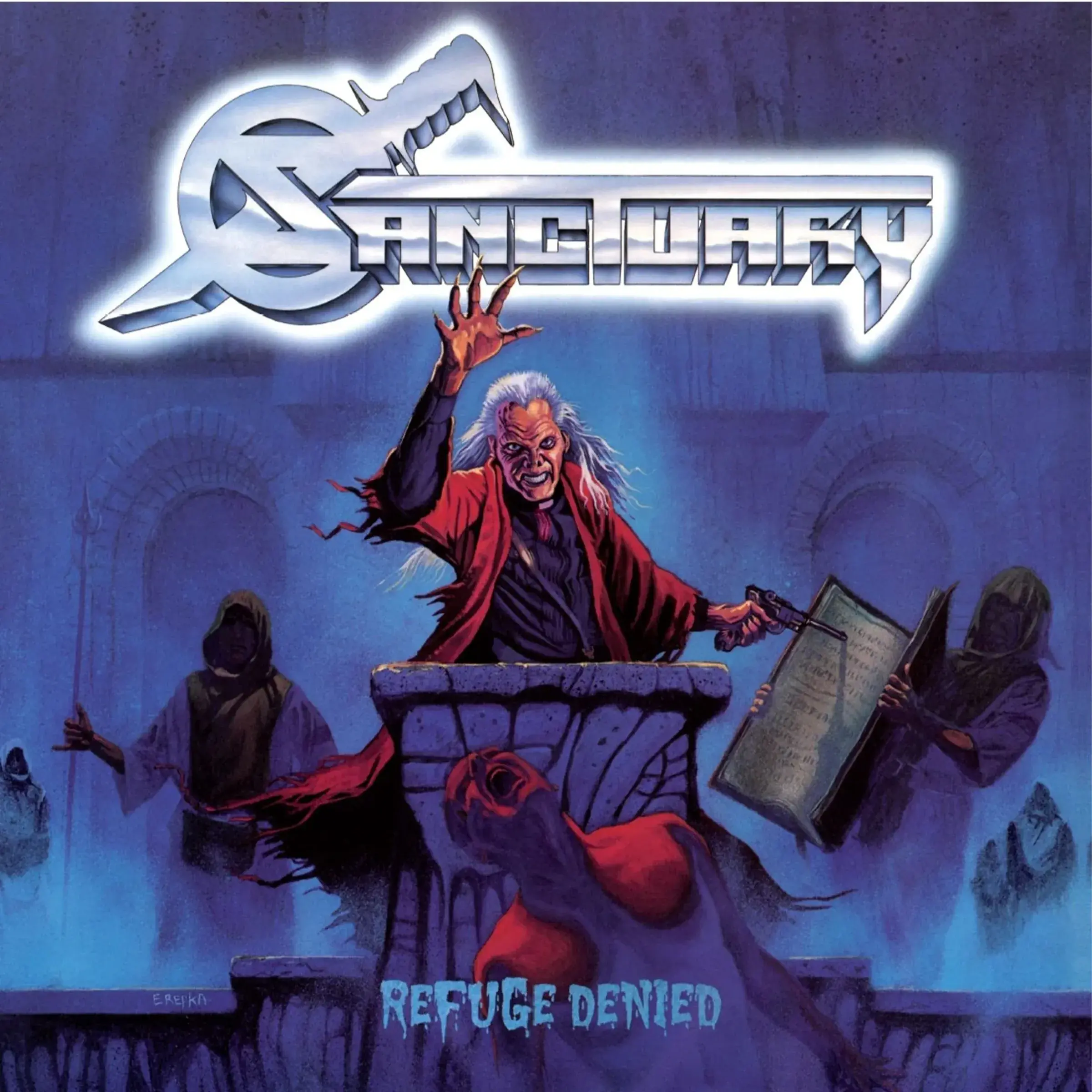 SANCTUARY · Refuge Denied | BLUE LP (Heavy Metal Vinyl) · Picture 1