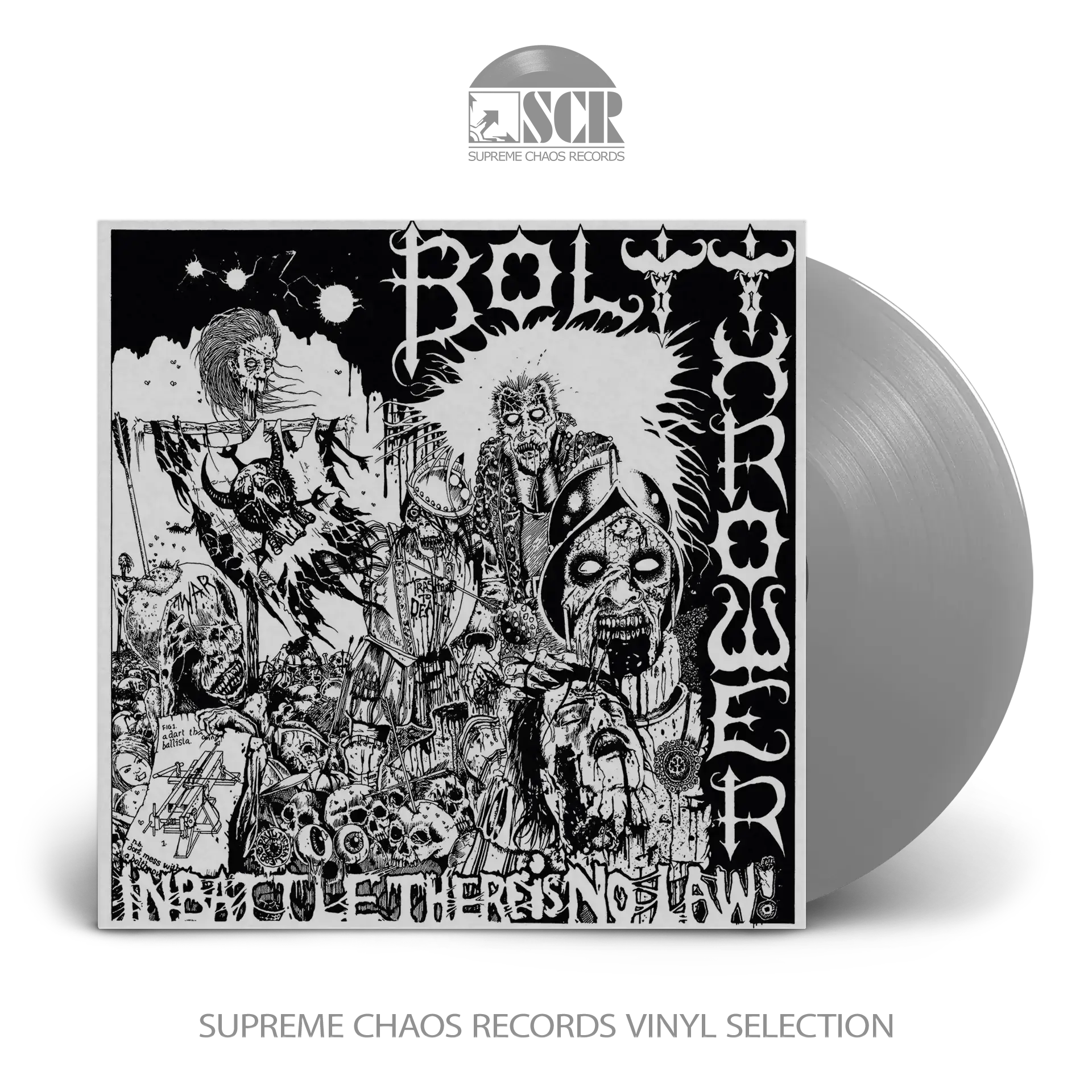 BOLT THROWER - In Battle There Is No Law! (Re-Release) · SILVER LP BOLT THROWER - In Battle There Is No Law! (Re-Release) · SILVER LP (Death Metal Vinyl)