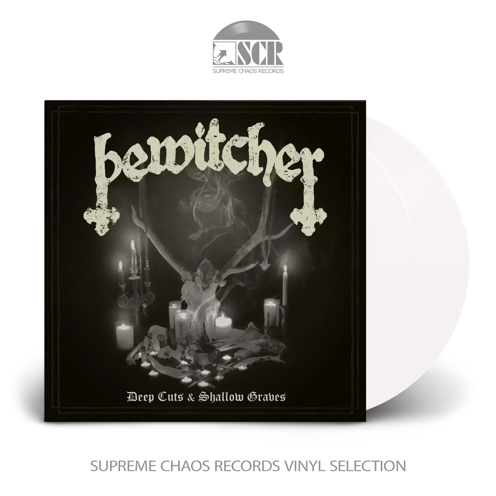 BEWITCHER · Deep Cuts & Shallow Graves | WHITE DLP BEWITCHER · Deep Cuts & Shallow Graves | WHITE DLP (Heavy Metal Vinyl)