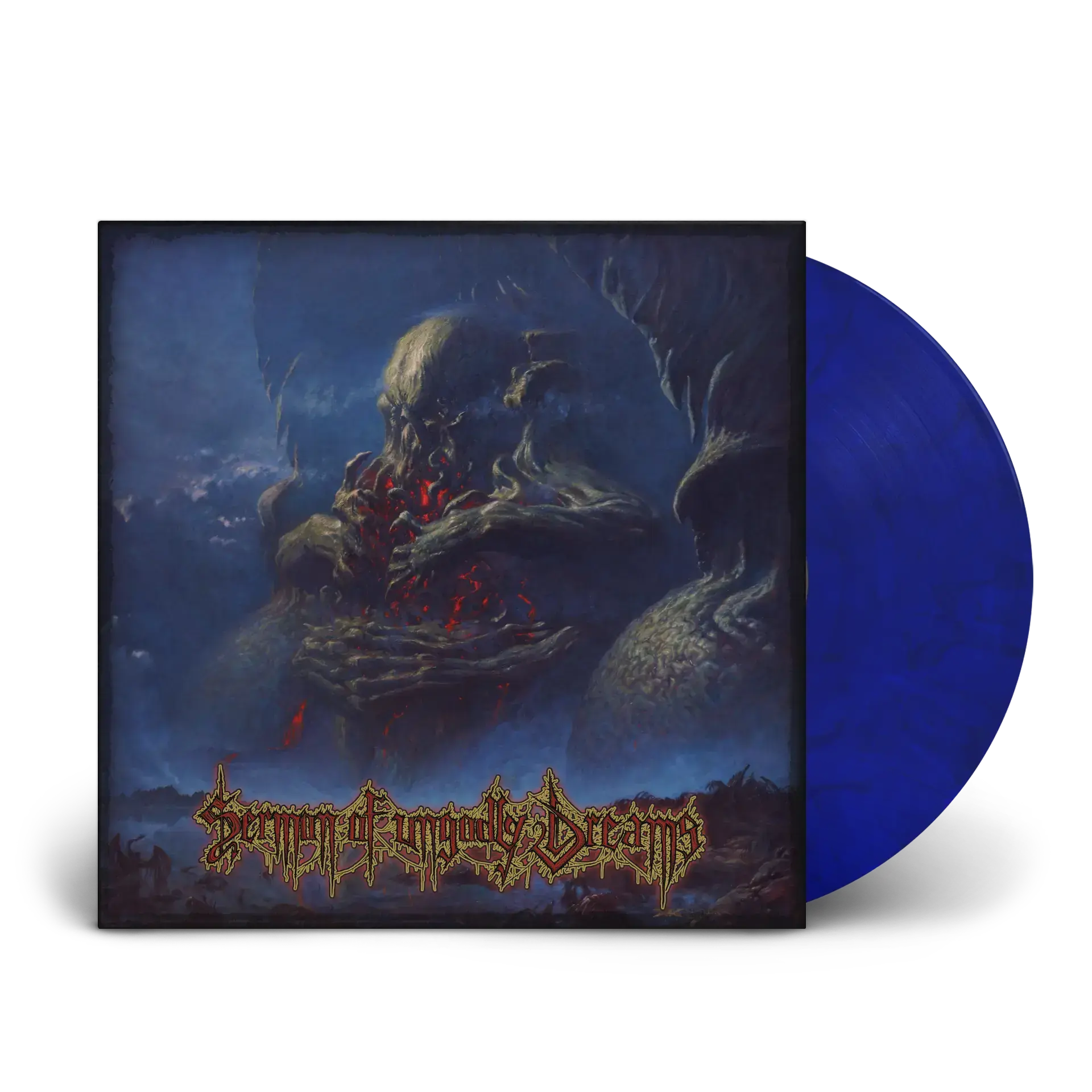 ARROGANZ / LIFELESS / OBSCURE INFINITY / RECKLESS MANSLAUGHTER - Sermon Of Ungodly Dreams · BLUE/BLACK LP