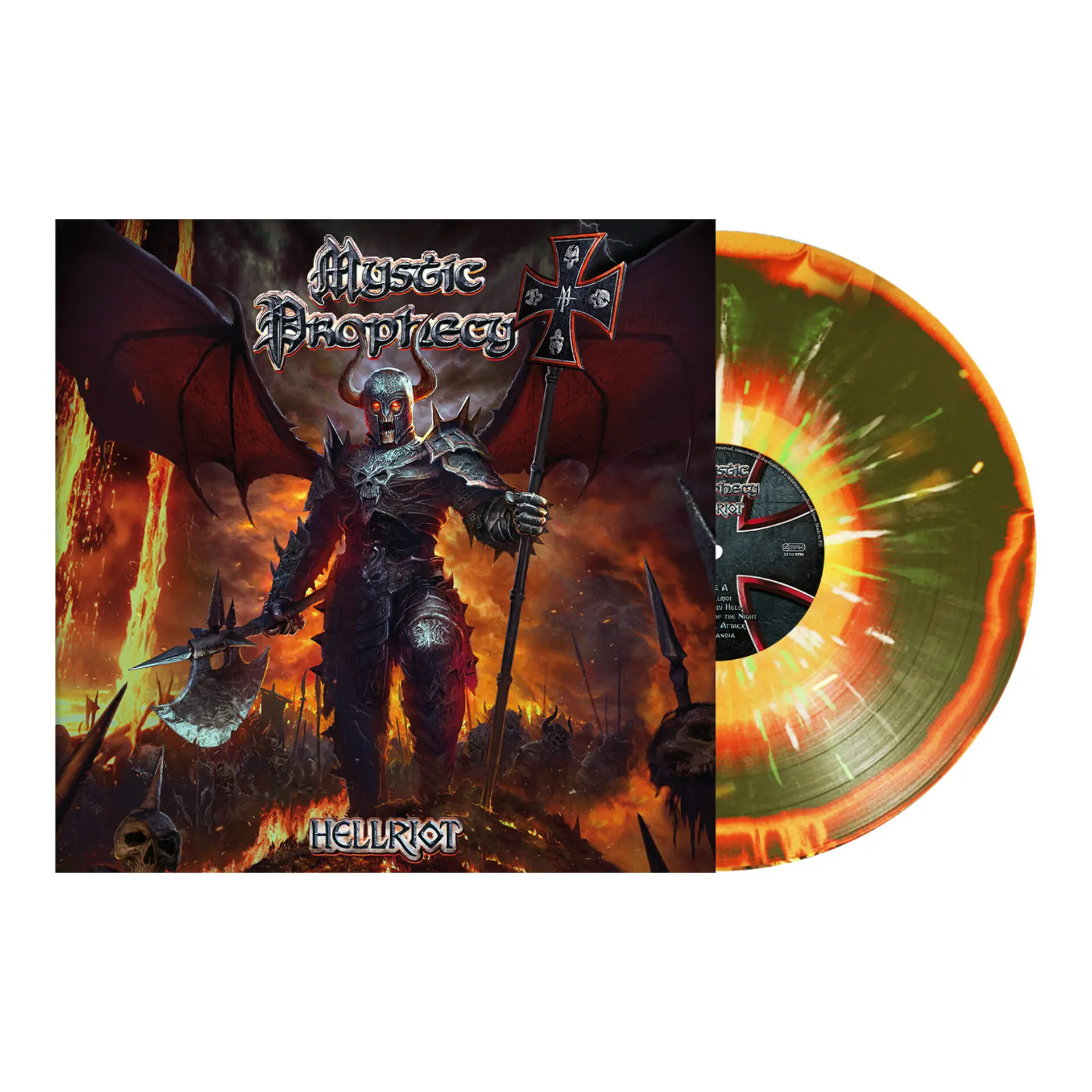 MYSTIC PROPHECY - Hellriot · GREEN/FIREY SPLATTER LP MYSTIC PROPHECY - Hellriot · GREEN/FIREY SPLATTER LP (Power Metal Vinyl)