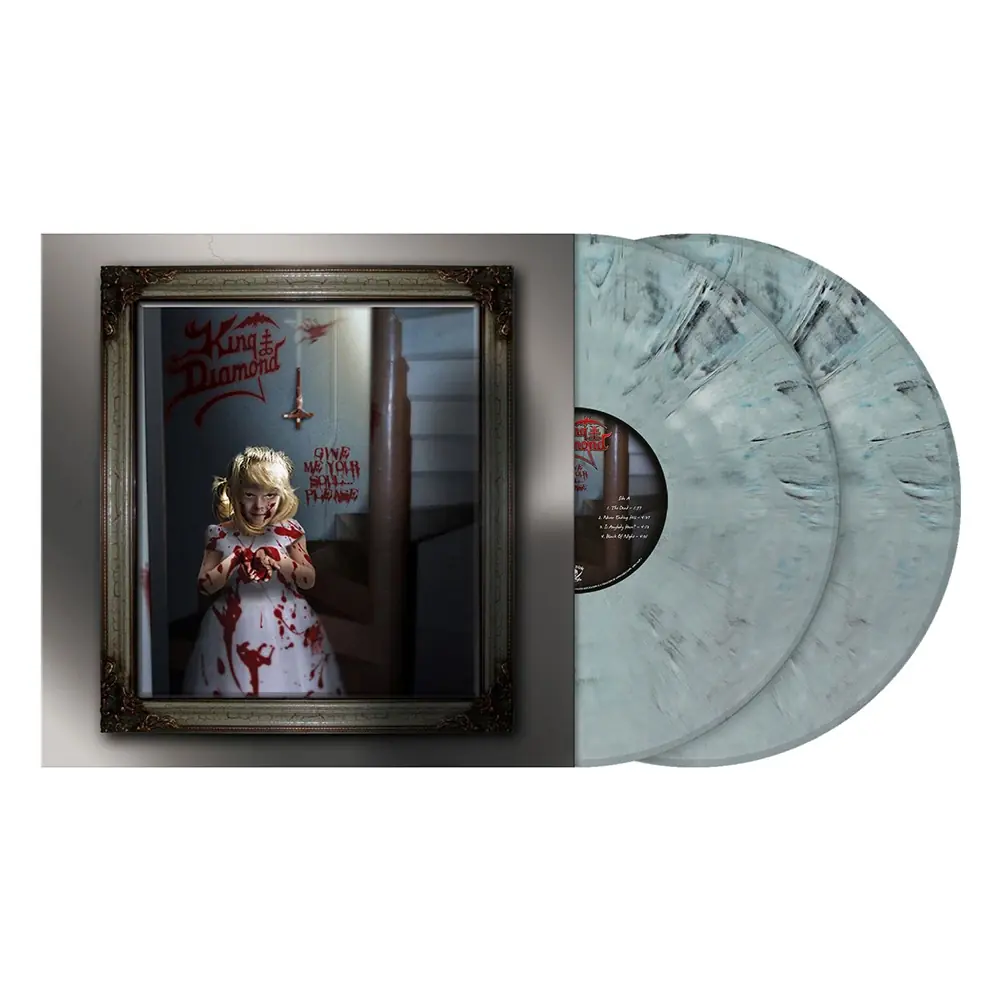 KING DIAMOND · Give Me Your Soul...Please | STEEL BLUE GREY MARBLED 2LP (Heavy Metal Vinyl)