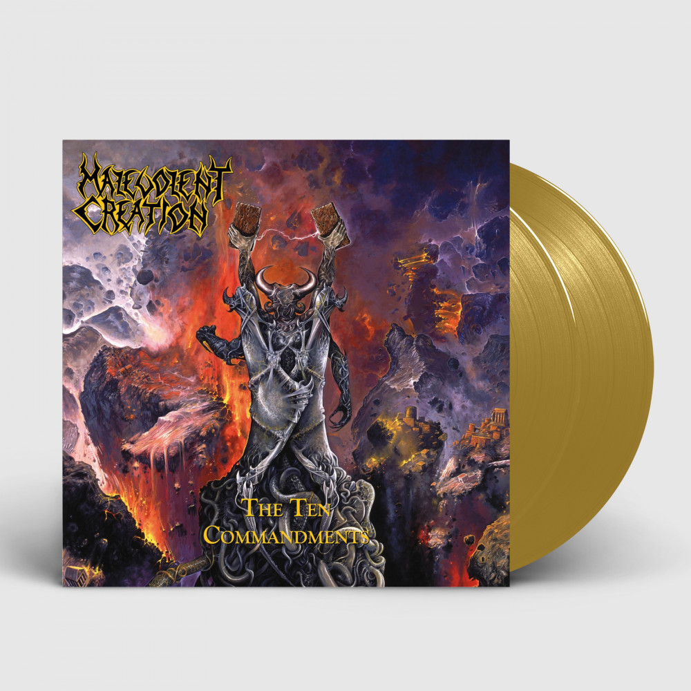 MALEVOLENT CREATION - The Ten Commandments · GOLD DLP (Death Metal Vinyl)