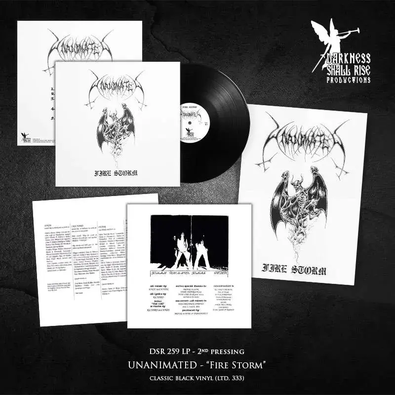 UNANIMATED · Fire Storm | BLACK LP (Death Metal Vinyl) · Picture 2