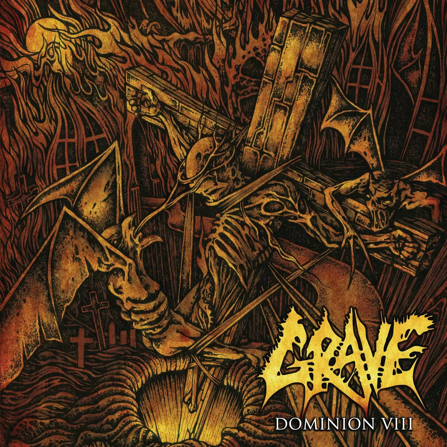 GRAVE · Dominion VIII (Re-Issue 2019) | CLEAR LP (Death Metal Vinyl) · Picture 1
