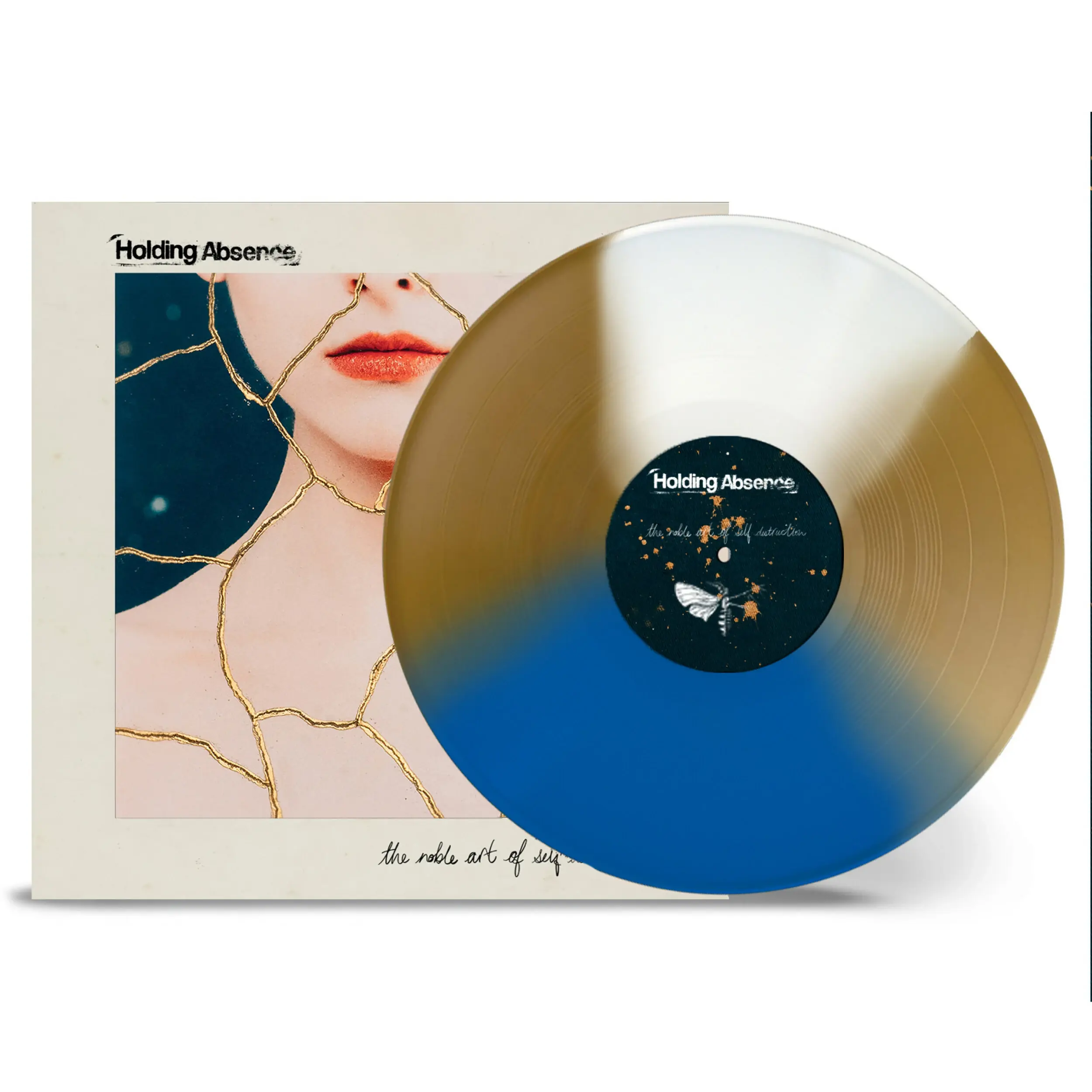 HOLDING ABSENCE - The Noble Art Of Self Destruction · WHITE/MID-BLUE/GOLD LP (Post Hardcore Vinyl)
