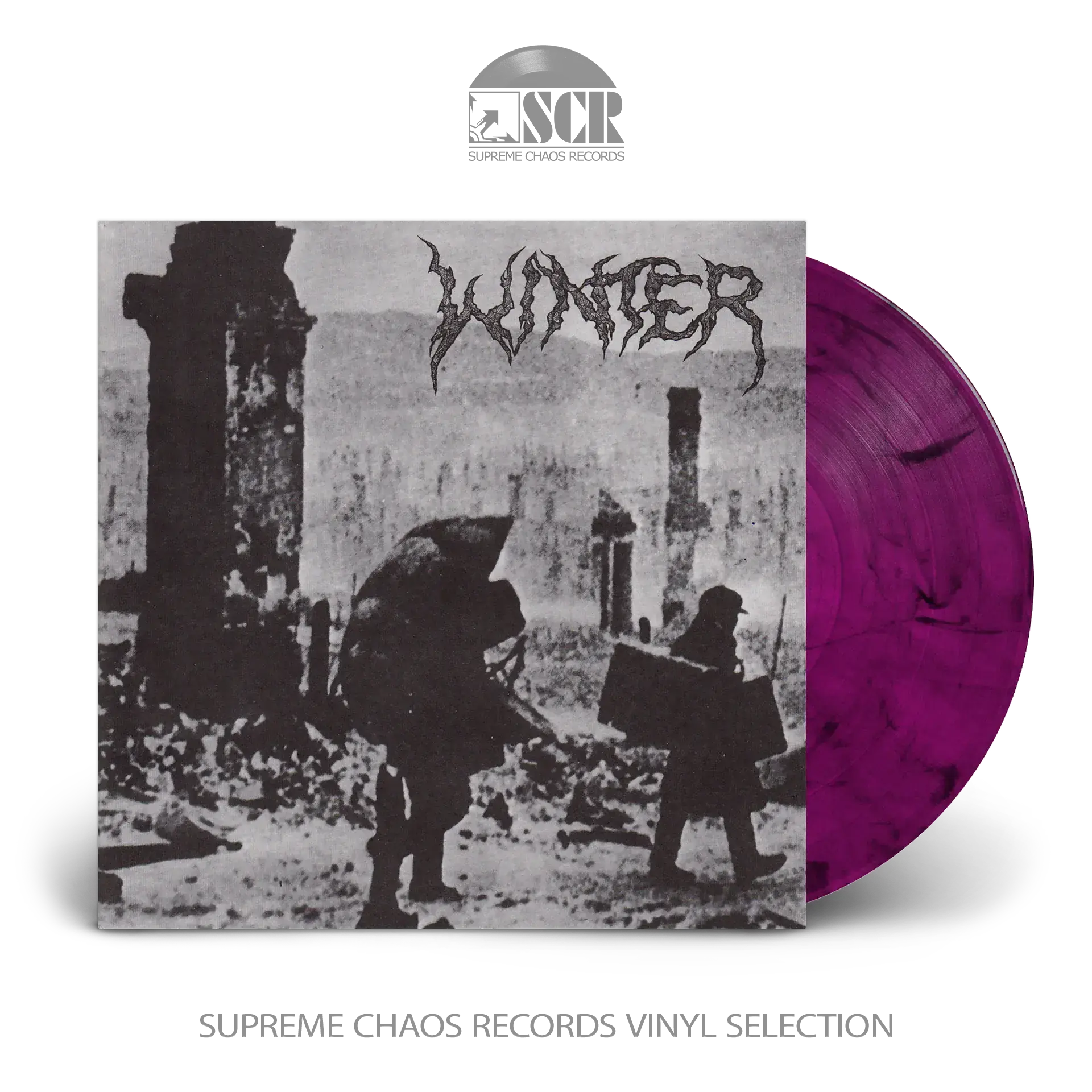 WINTER - Into Darkness · VIOLET/BLACK LP (Doom Metal Vinyl)