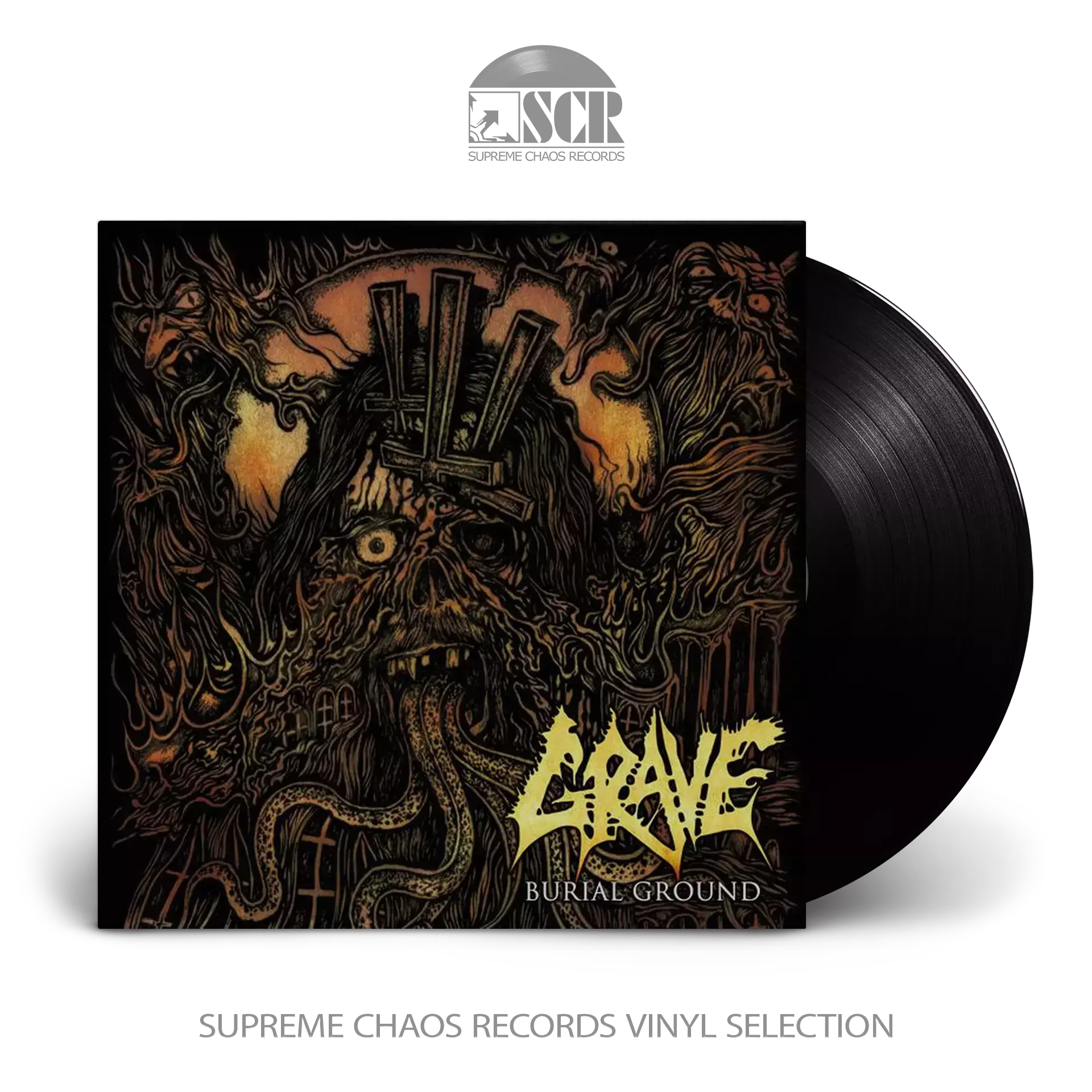 GRAVE - Burial Ground · BLACK LP