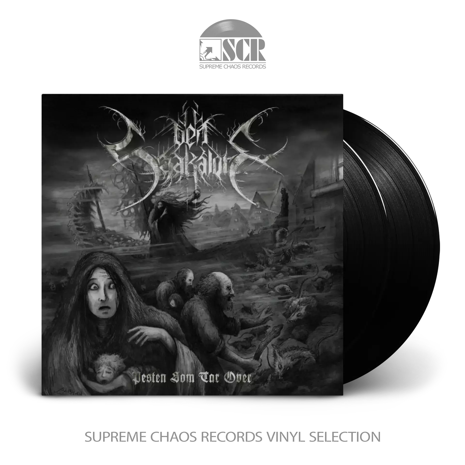DEN SAAKALDTE · Pesten Som Tar Over | BLACK 2LP DEN SAAKALDTE · Pesten Som Tar Over | BLACK 2LP (Black Metal Vinyl)