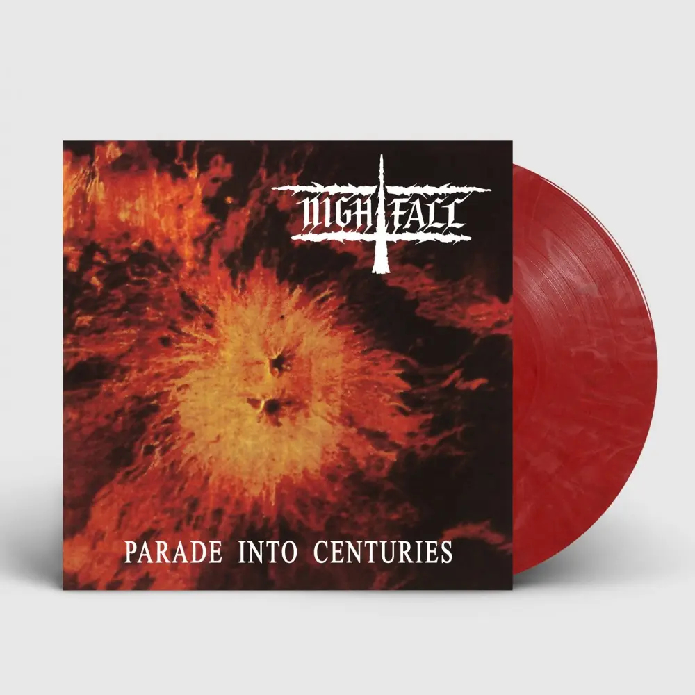 NIGHTFALL - Parade Into Centuries · RED/WHITE/BLACK LP