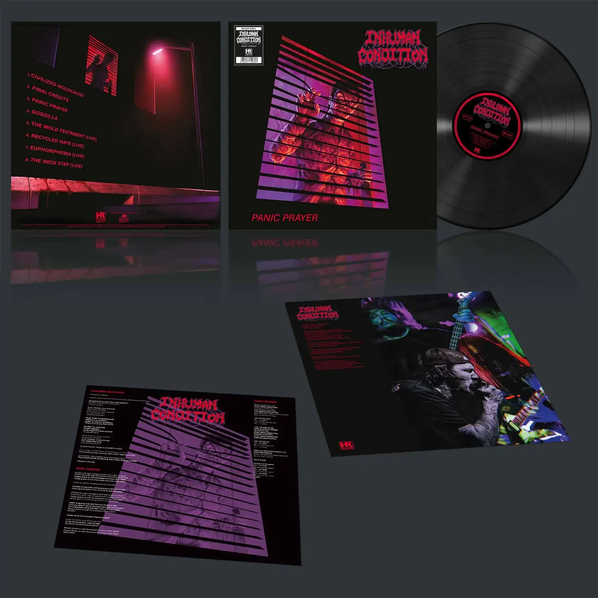 INHUMAN CONDITION · Panic Prayer | BLACK LP (Death Metal Vinyl) · Picture 2