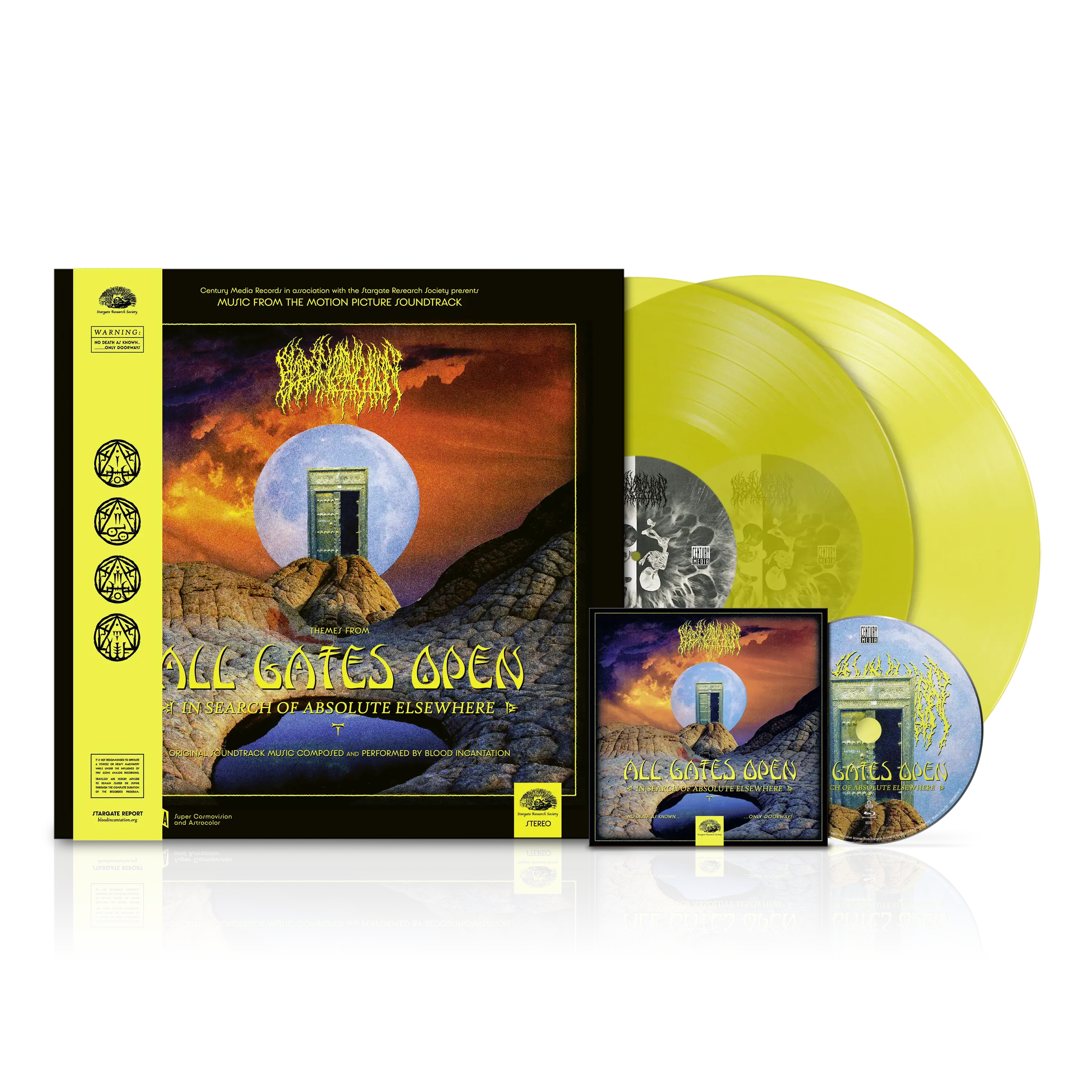 BLOOD INCANTATION · All Gates Open (Original Motion Picture Soundtrack) | TRANSPARENT YELLOW 2LP+BLURAY (Progressive Metal/Death Metal Vinyl)