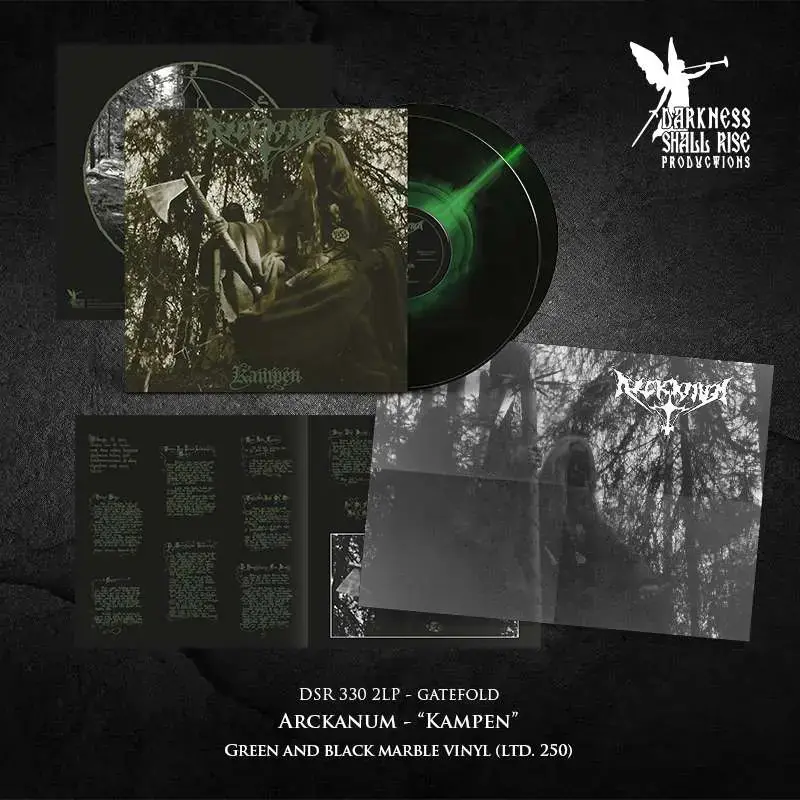 ARCKANUM · Kampen | GREEN/BLACK MARBLED 2LP (Black Metal Vinyl) · Picture 2
